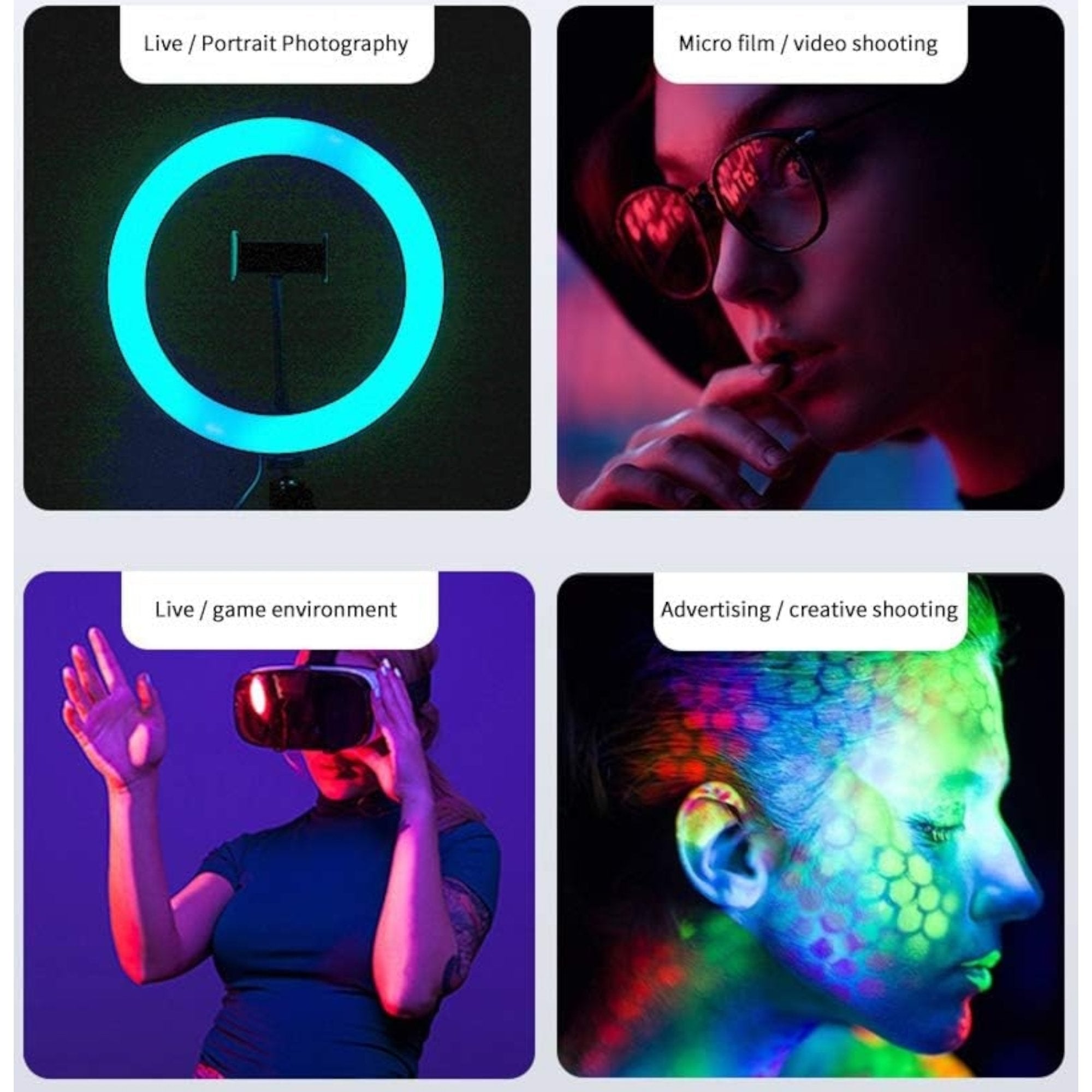 RGB LED selfie svjetiljka s stalkom za savršene fotografije