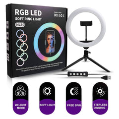 RGB LED selfie svjetiljka s stalkom za savršene fotografije