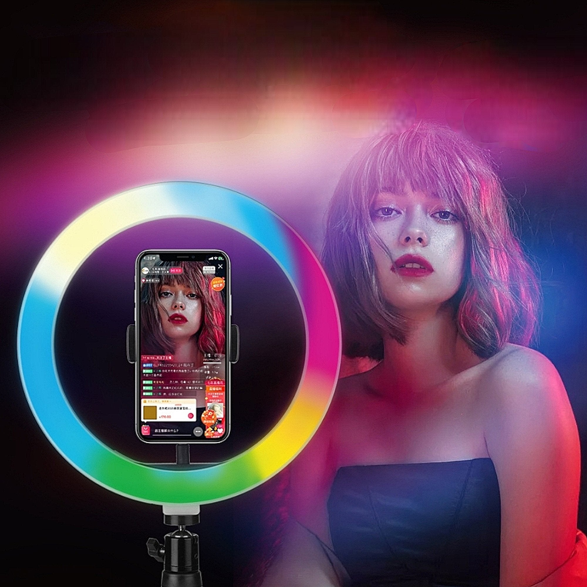 RGB LED selfie svjetiljka s stalkom za savršene fotografije