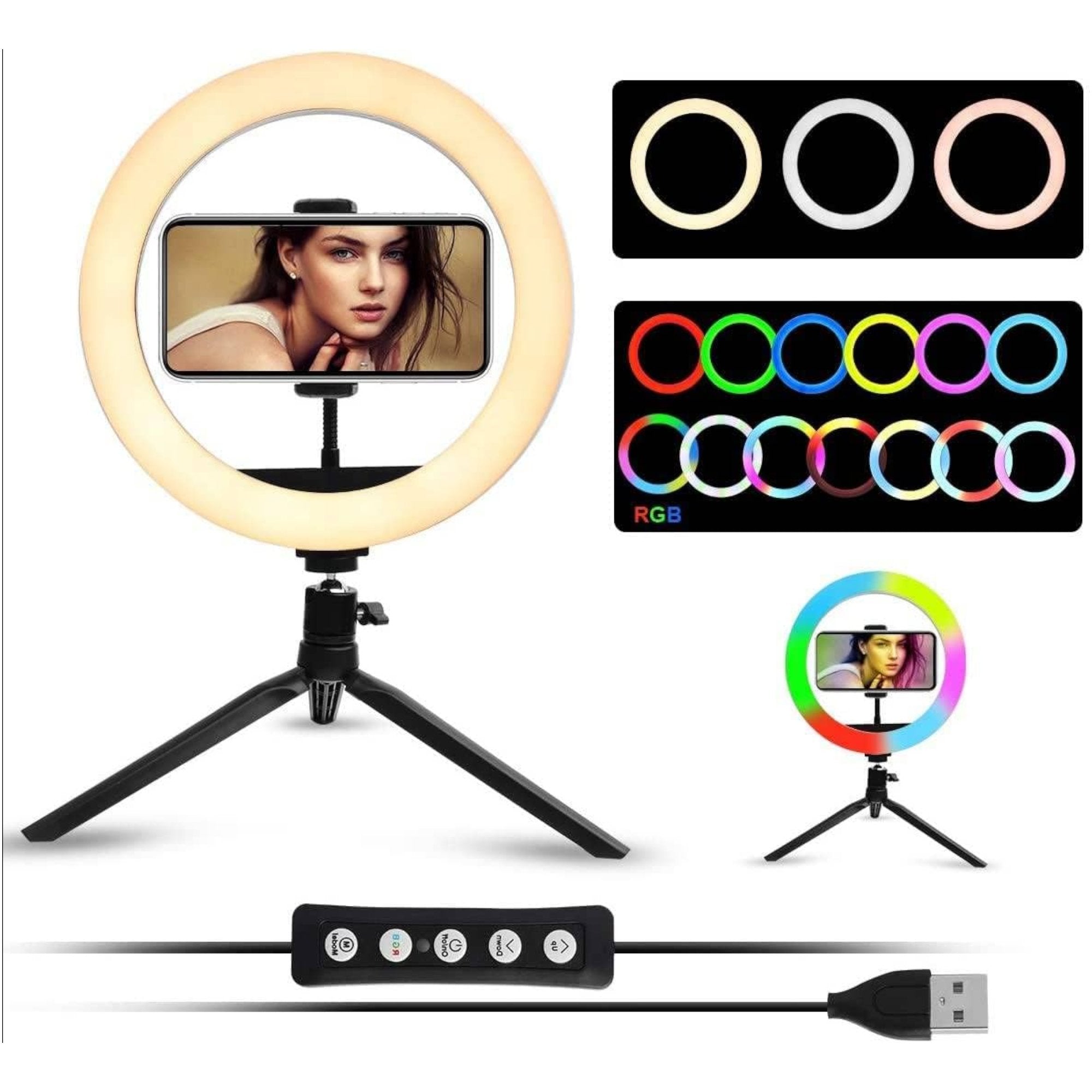 RGB LED selfie svjetiljka s stalkom za savršene fotografije