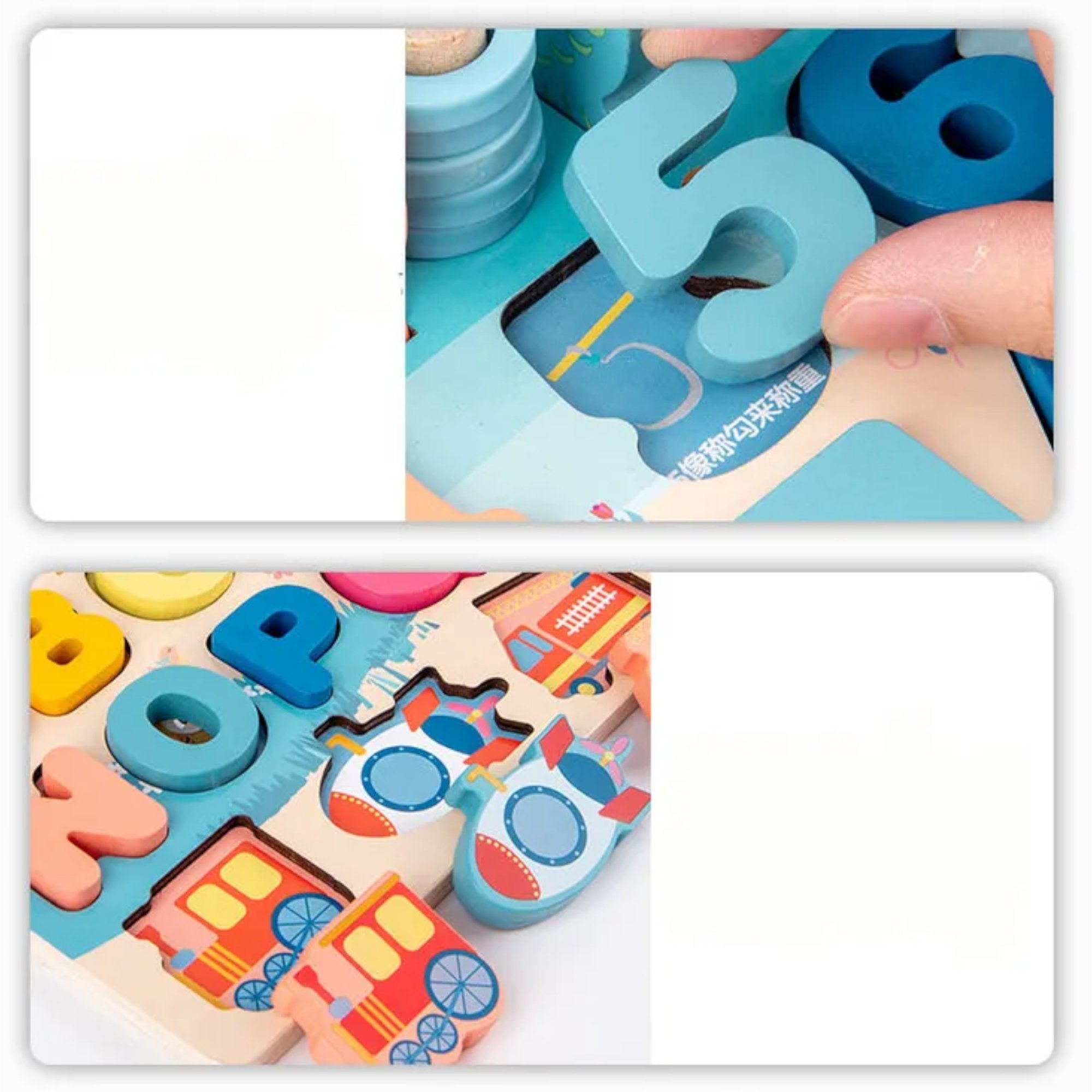 Svestrana Montessori Drvena Igračka 7u1 za Kreativnu Igru