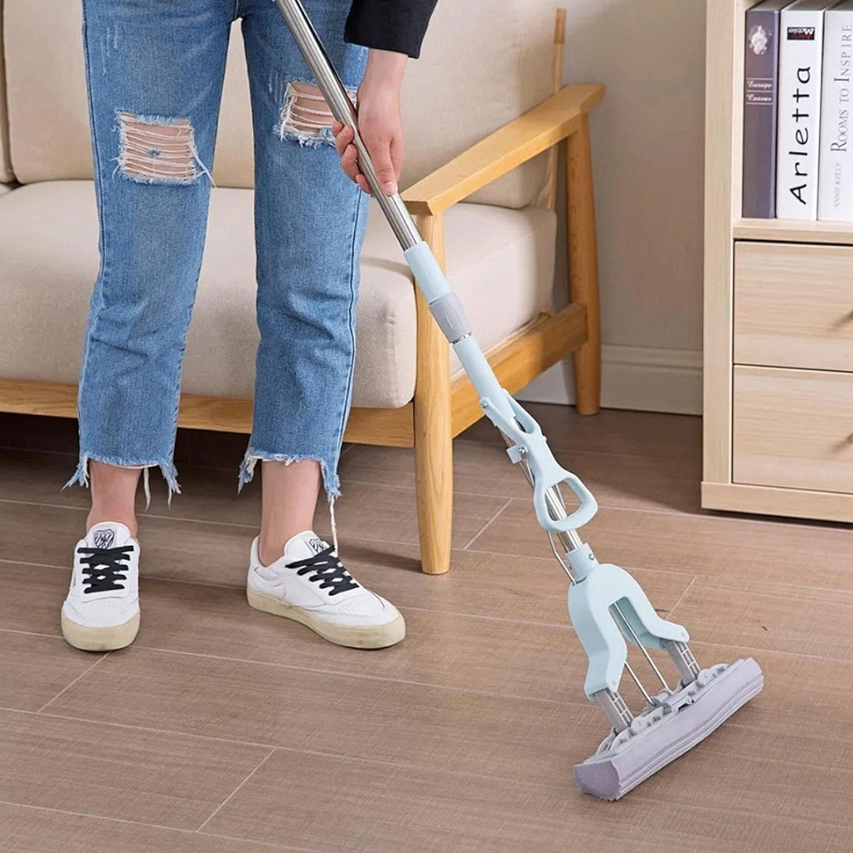 Revolucionarni mop sa spužvom za savršeno čišćenje!