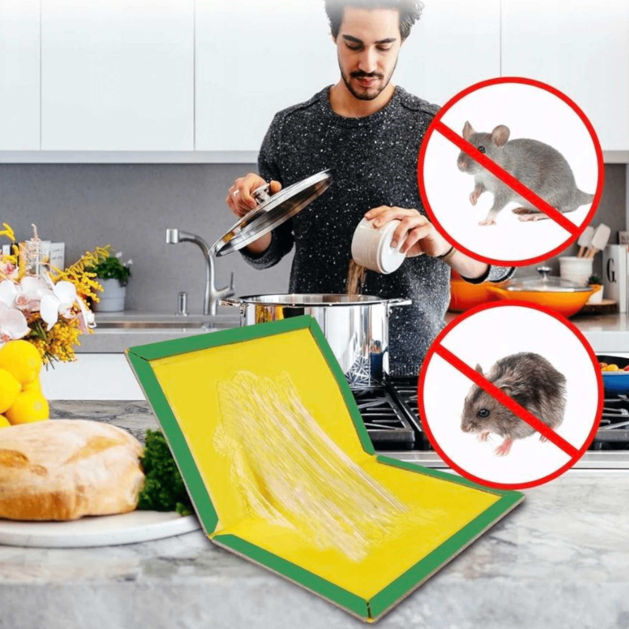 Set od 10 visokokvalitetnih ljepljivih zamki za miševe