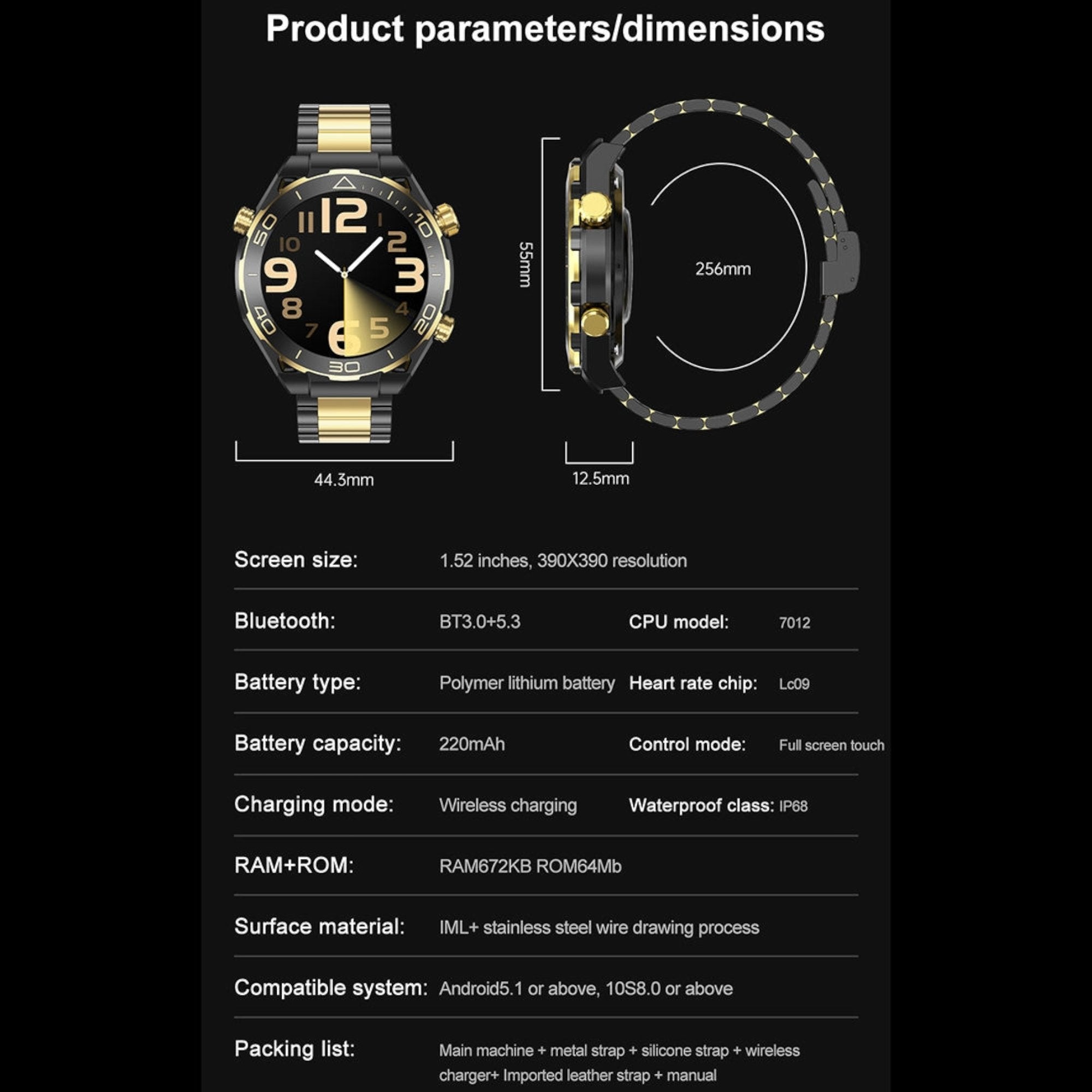 Elegantni pametni sat "Z91 ProMax" za tehnološke entuzijaste