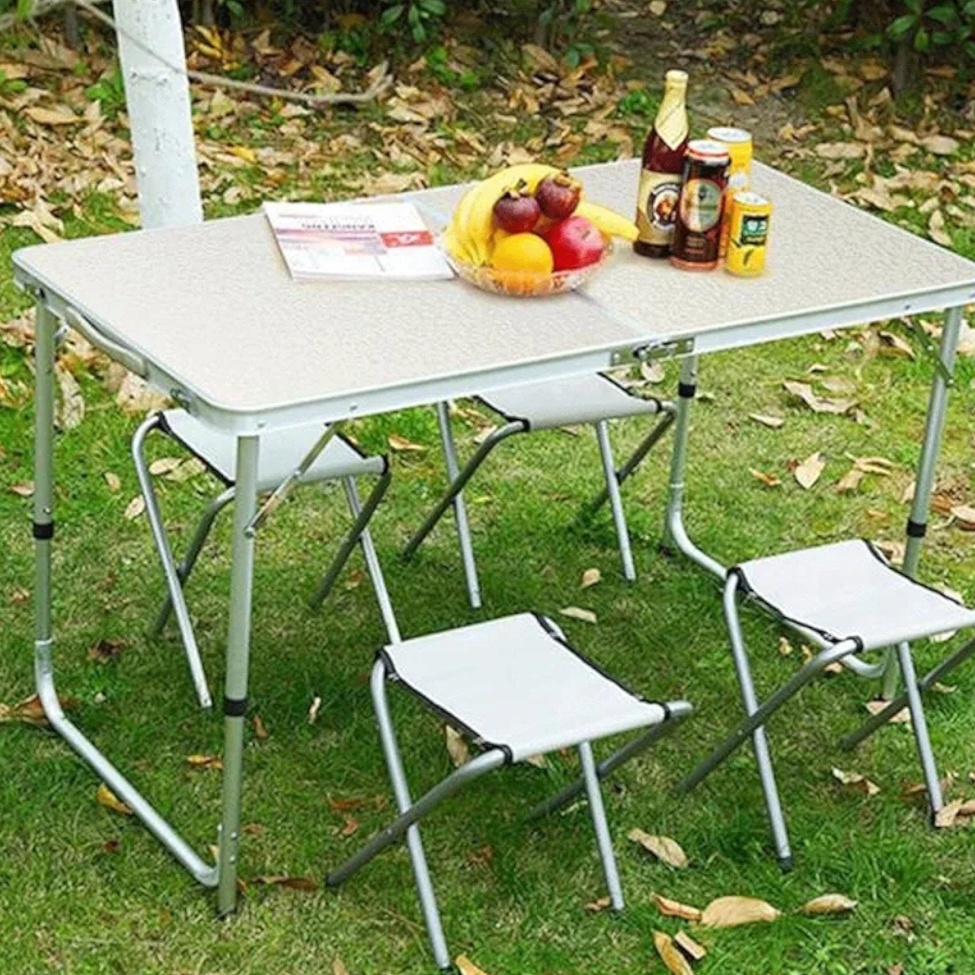 Savršeni Piknik Set: Stol i 4 Udobne Stolice