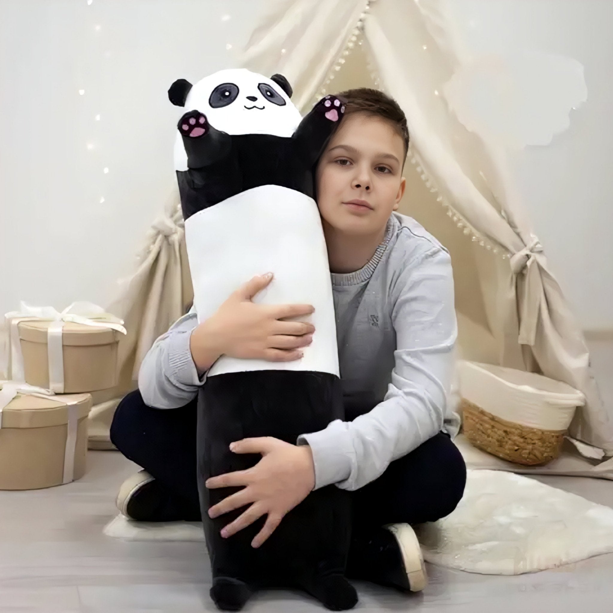 Ugodan Dugi Plišani Jastuk za Potpunu Udobnost