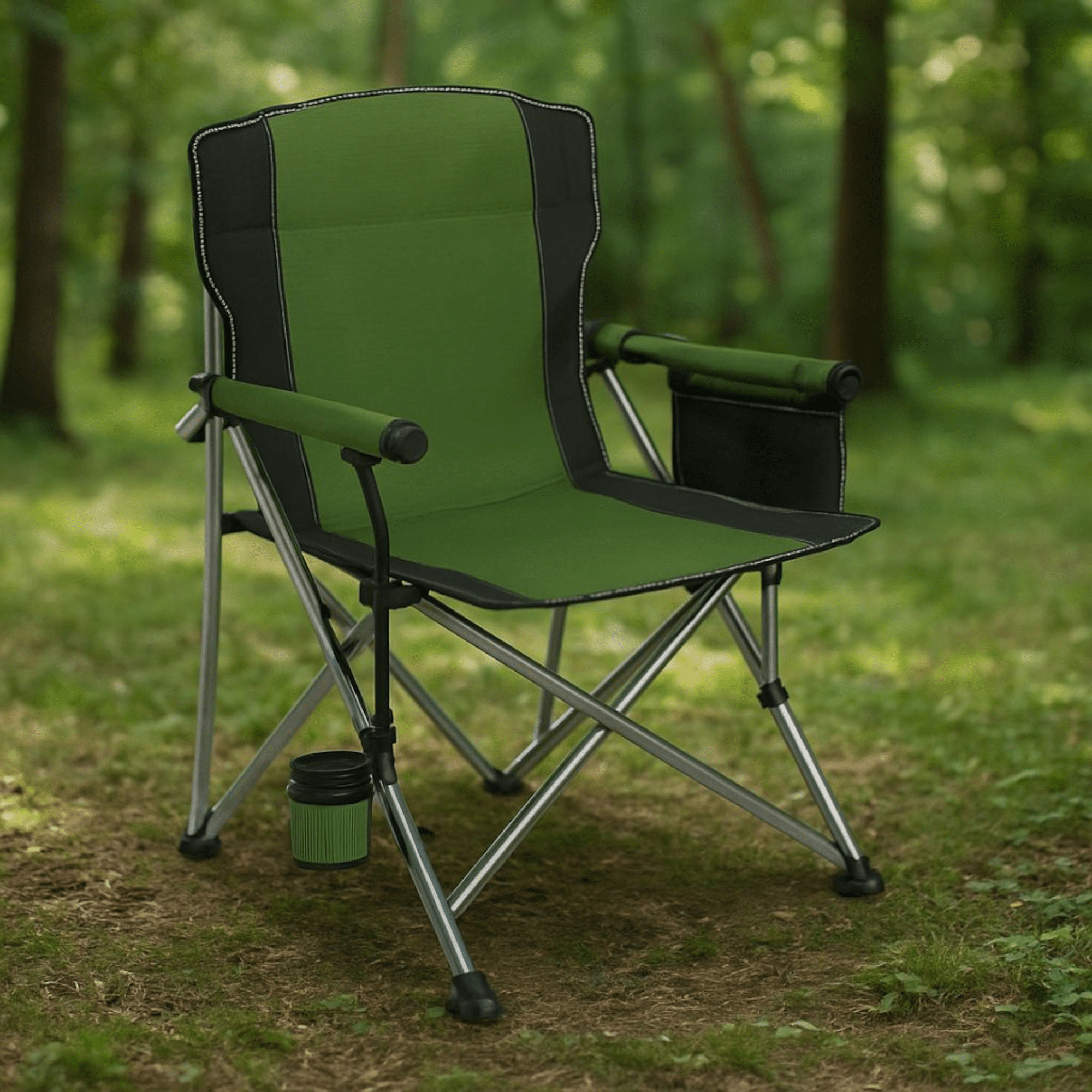 Sklopna Kamping Stolica za Udobno Odmaranje na Otvorenom