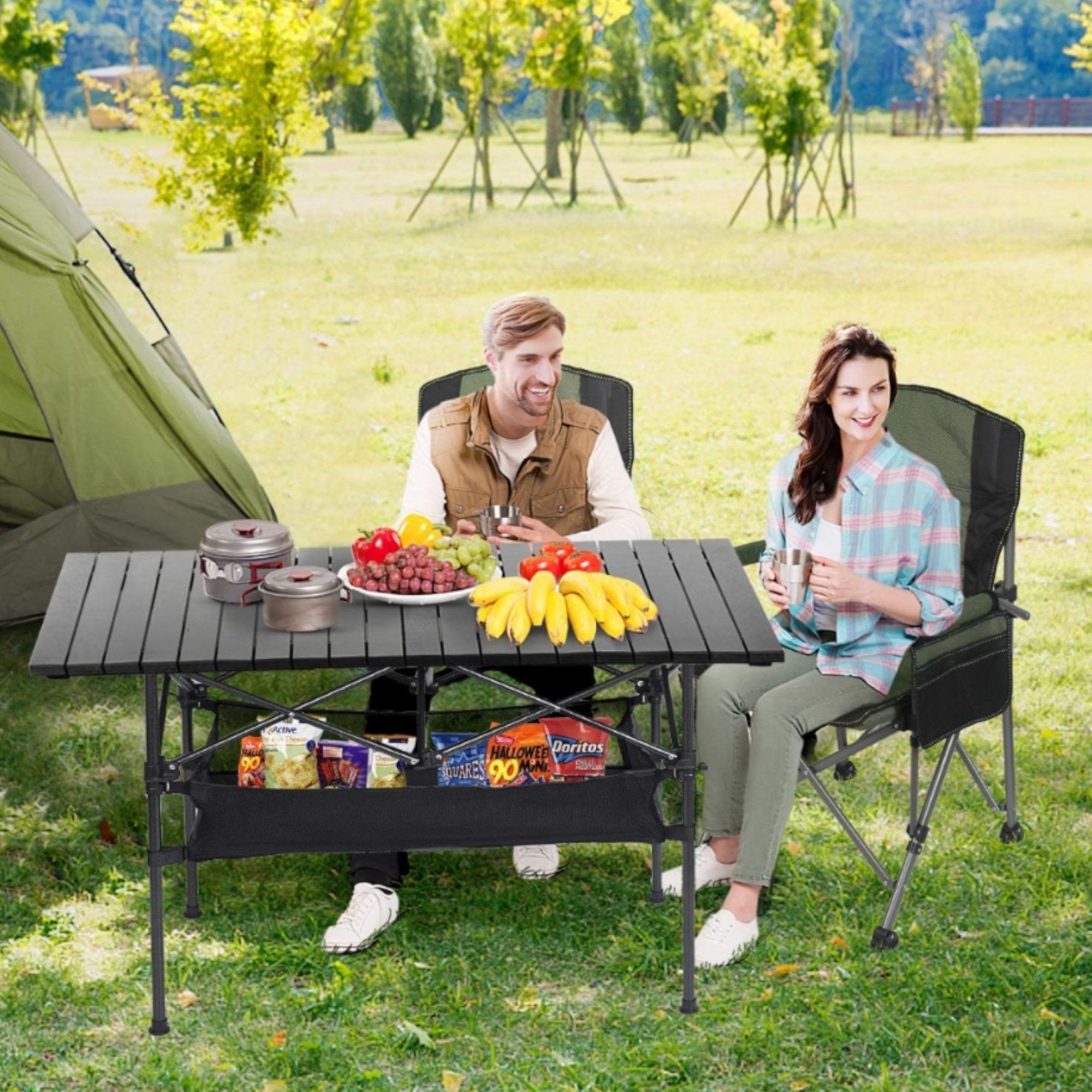 Sklopna Kamping Stolica za Udobno Odmaranje na Otvorenom