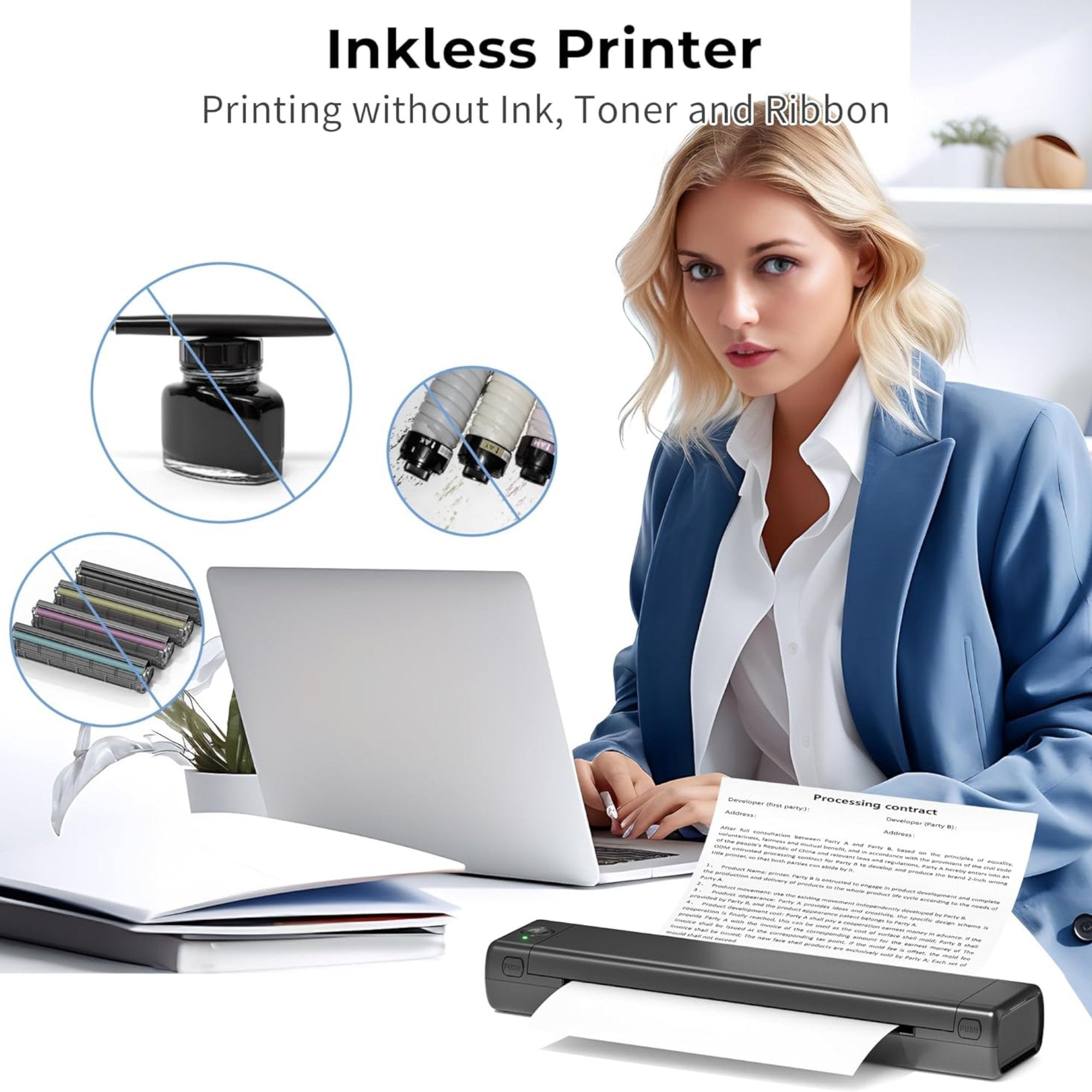 Bežični Prijenosni Termalni Printer za Lako Ispisivanje gde god da ste