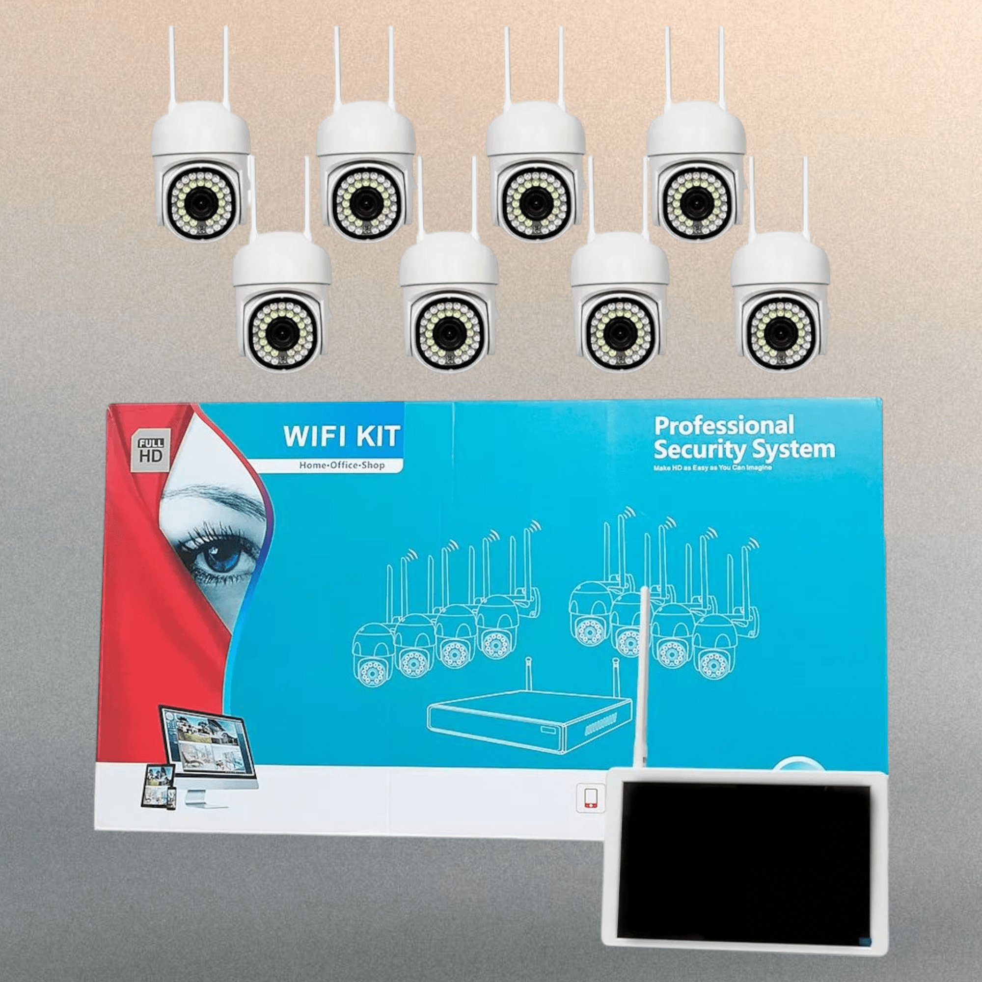 Komplet Profesionalnog Sigurnosnog Sistema sa 8 FULL HD PTZ Kamera