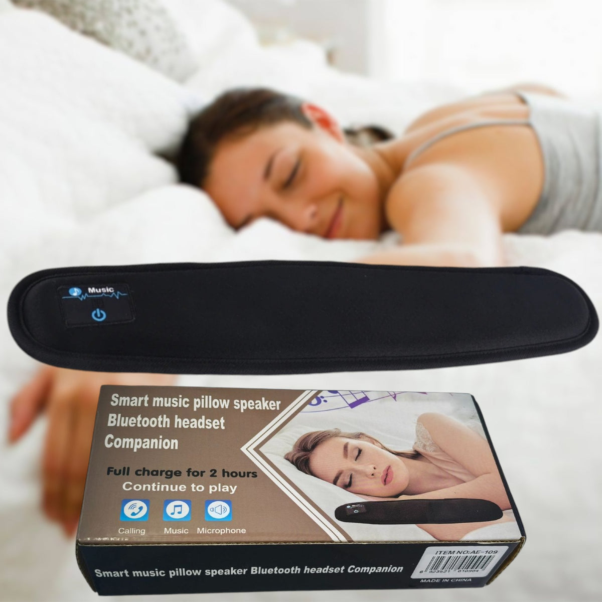 Punjivi Bluetooth Jastuk sa Ugrađenim Zvučnikom za Snažan i Udoban Odmor