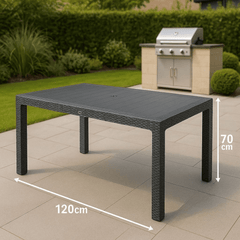 Elegantni Ratan Vrtni Stol (120x70 cm) za Savršen Ugođaj na Dvorištu