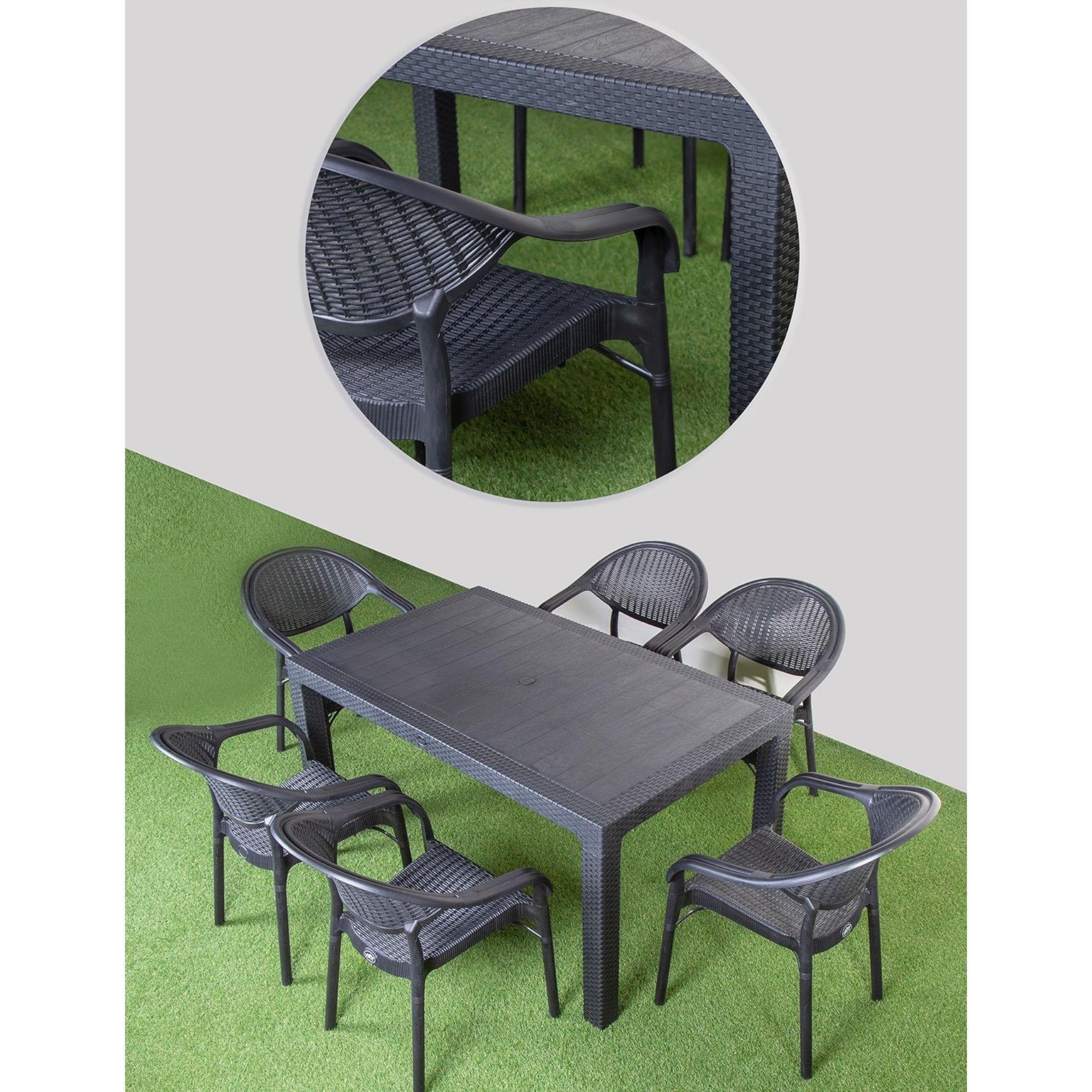 Elegantni Ratan Vrtni Stol (120x70 cm) za Savršen Ugođaj na Dvorištu