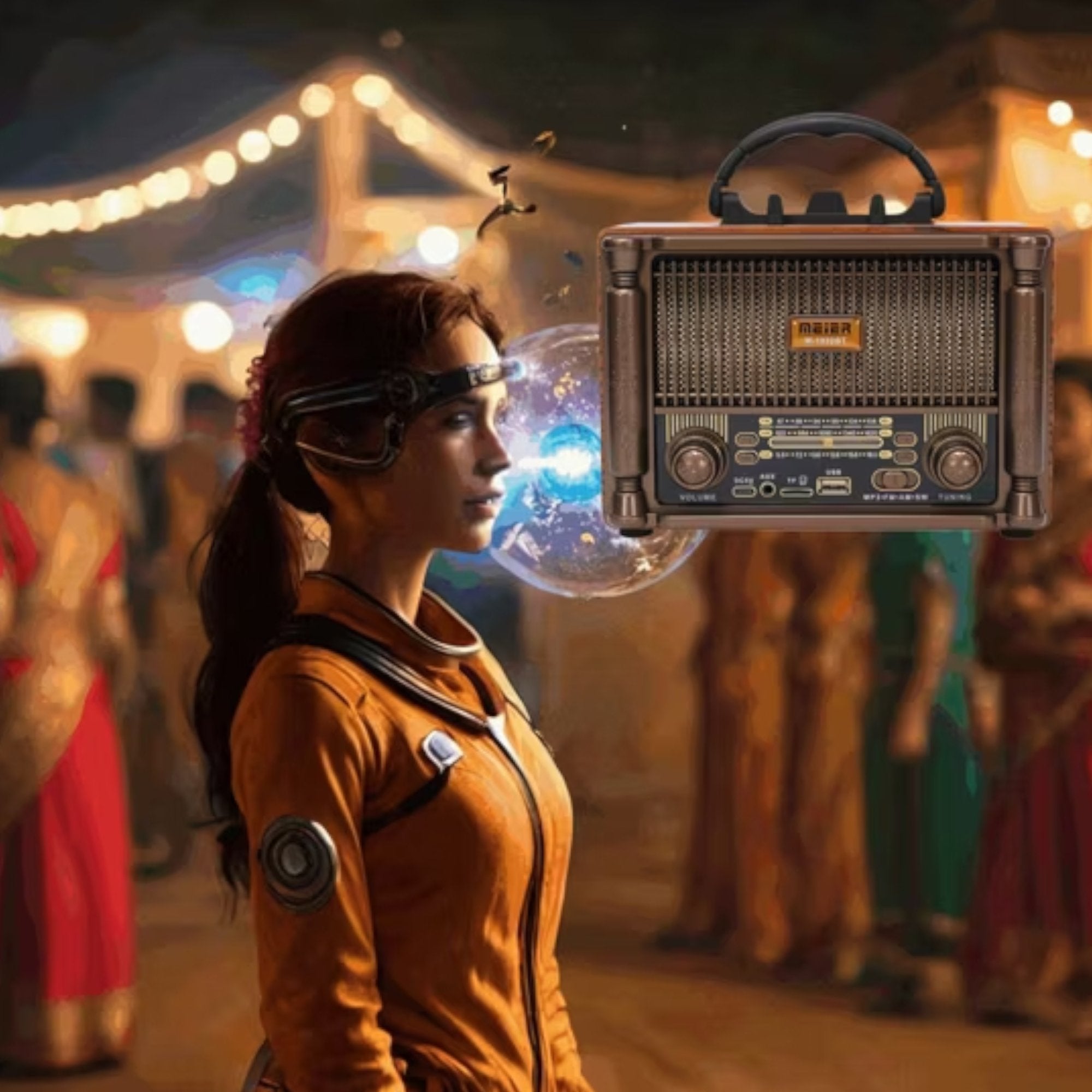Vintage Bežični Radio "M-1932BT" - Klasični Šarm sa Modernim Funkcijama