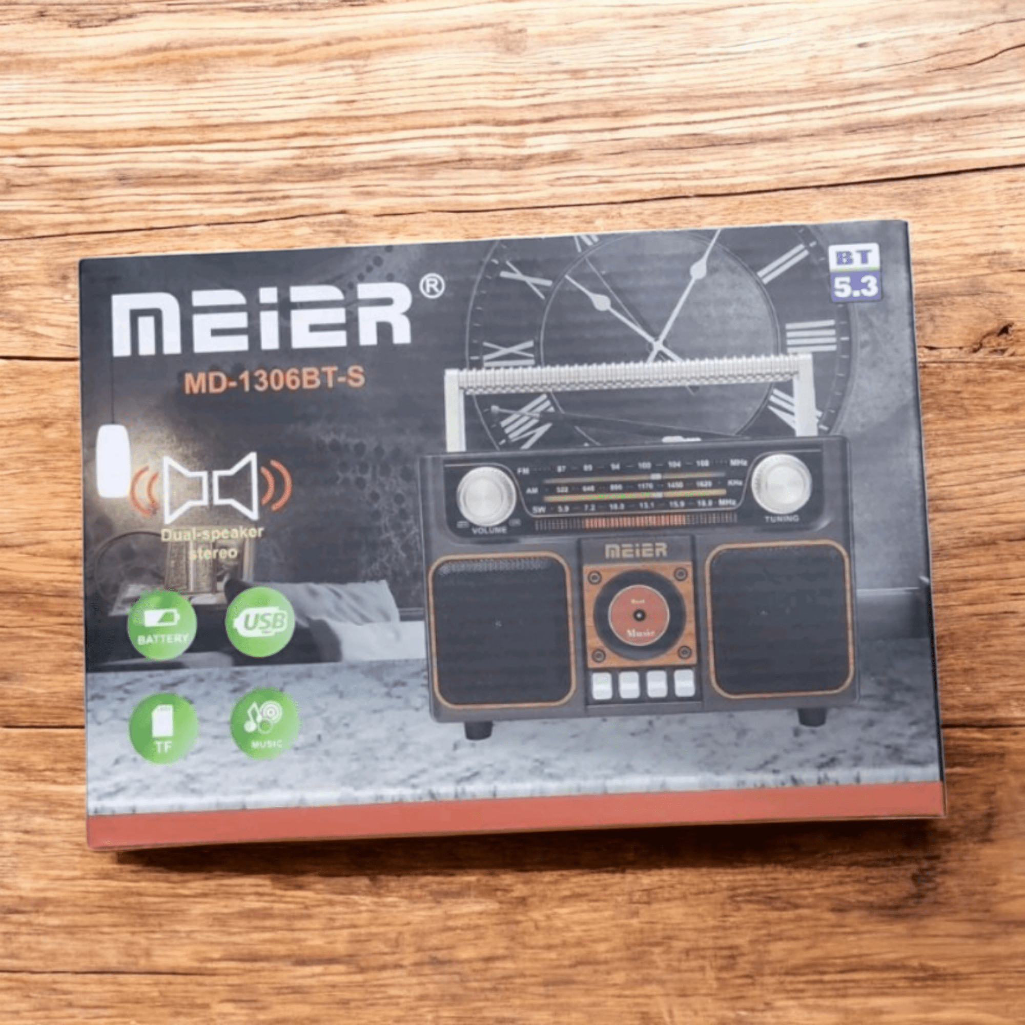Vintage Rechargeable Radio MD-1306BT-S