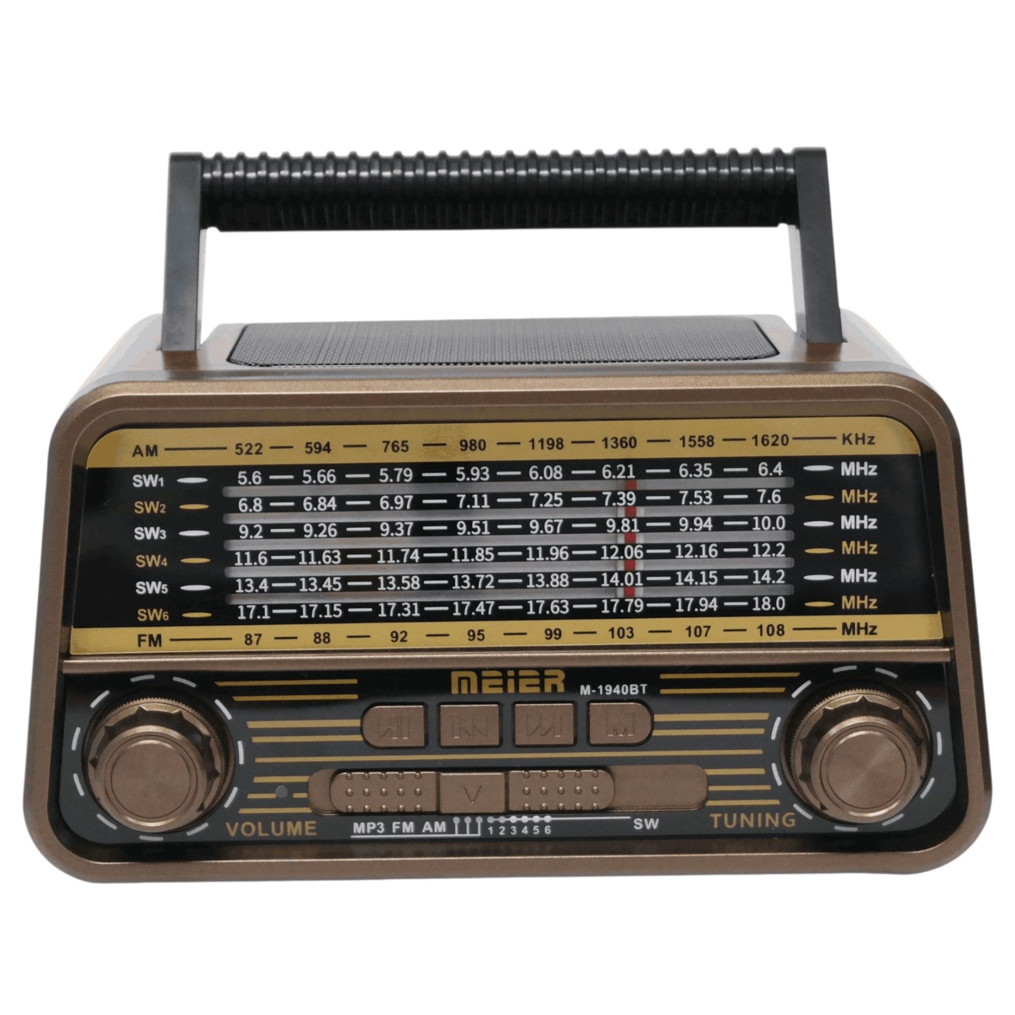 Radio rétro "M-1940BT" - Son Vintage et Connectivité Bluetooth