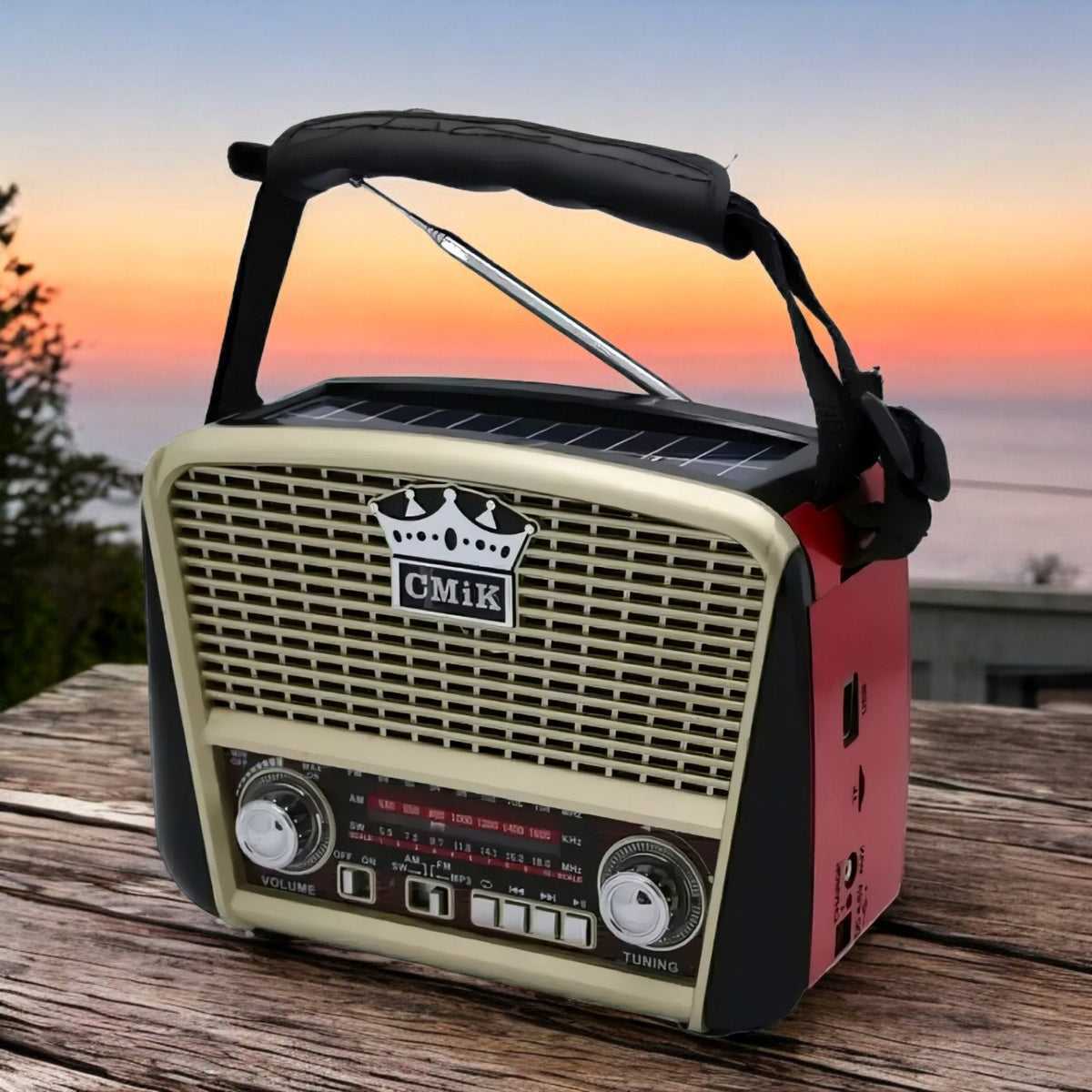Vintage Solar Bluetooth Radio "MK-455UC-BT
