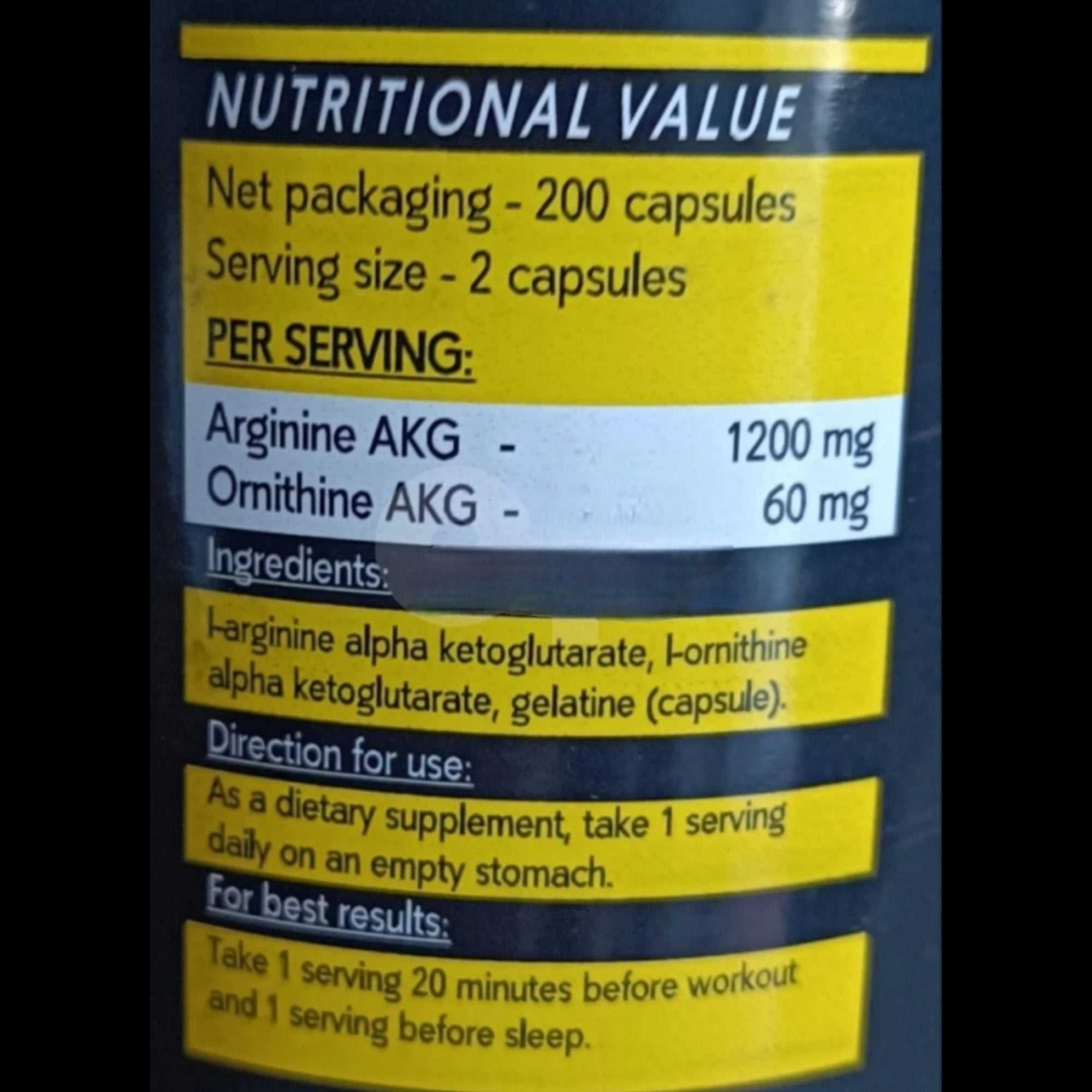 Elevate Your Performance with "Rex Nutrition" Arginine AKG & Ornithine AKG!