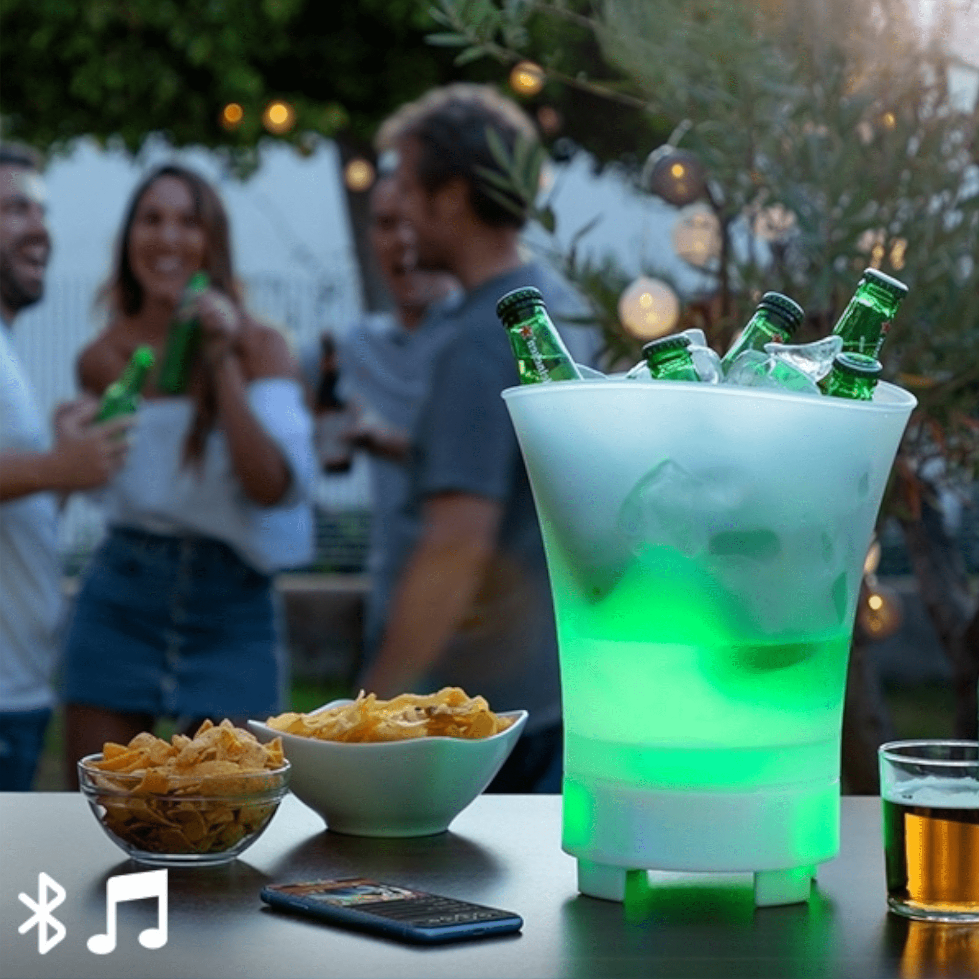 RGB LED Zvučnik s Bluetoothom - Kanta za zabavu 7L