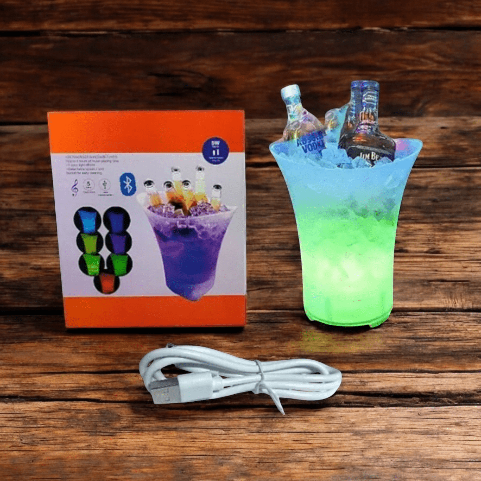 RGB LED Zvučnik s Bluetoothom - Kanta za zabavu 7L