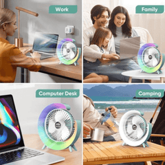 RGB Stojni Ventilator s Atraktivnim Osvjetljenjem