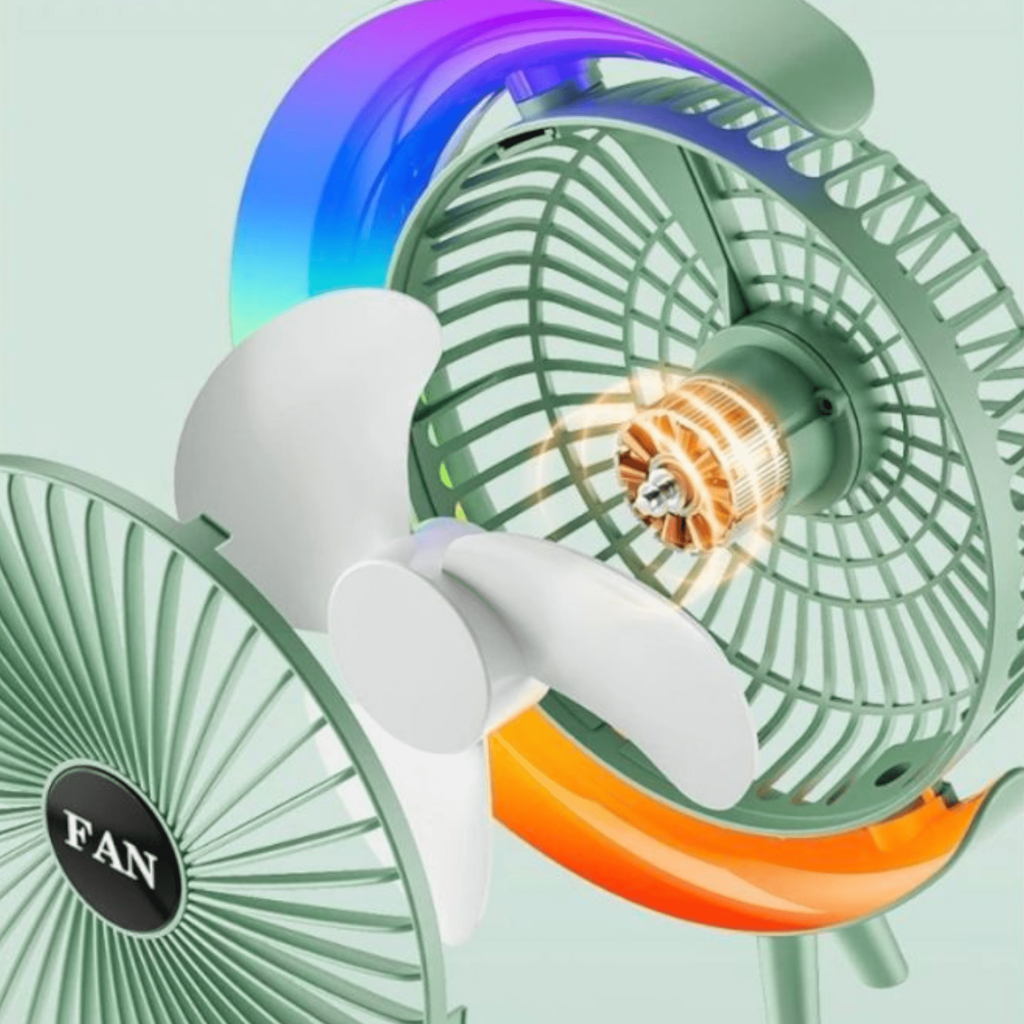 RGB Stojni Ventilator s Atraktivnim Osvjetljenjem