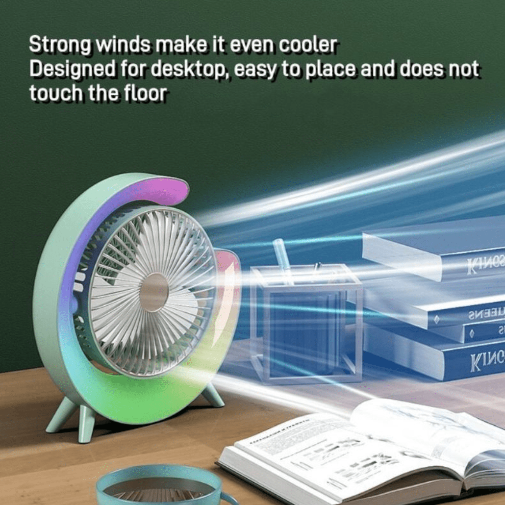 RGB Stojni Ventilator s Atraktivnim Osvjetljenjem