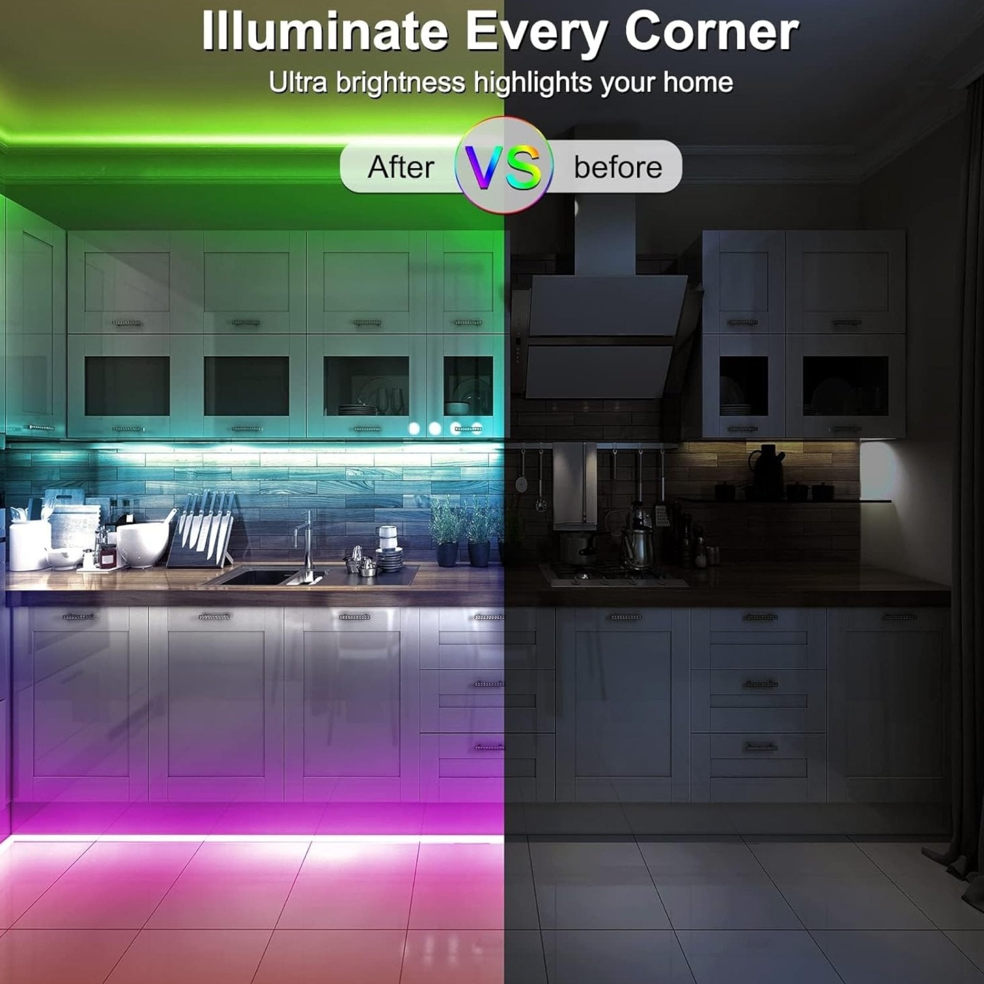 Rixme 5m RGB LED Neon Strip - Illuminate Your Space with Vibrant Colors!
