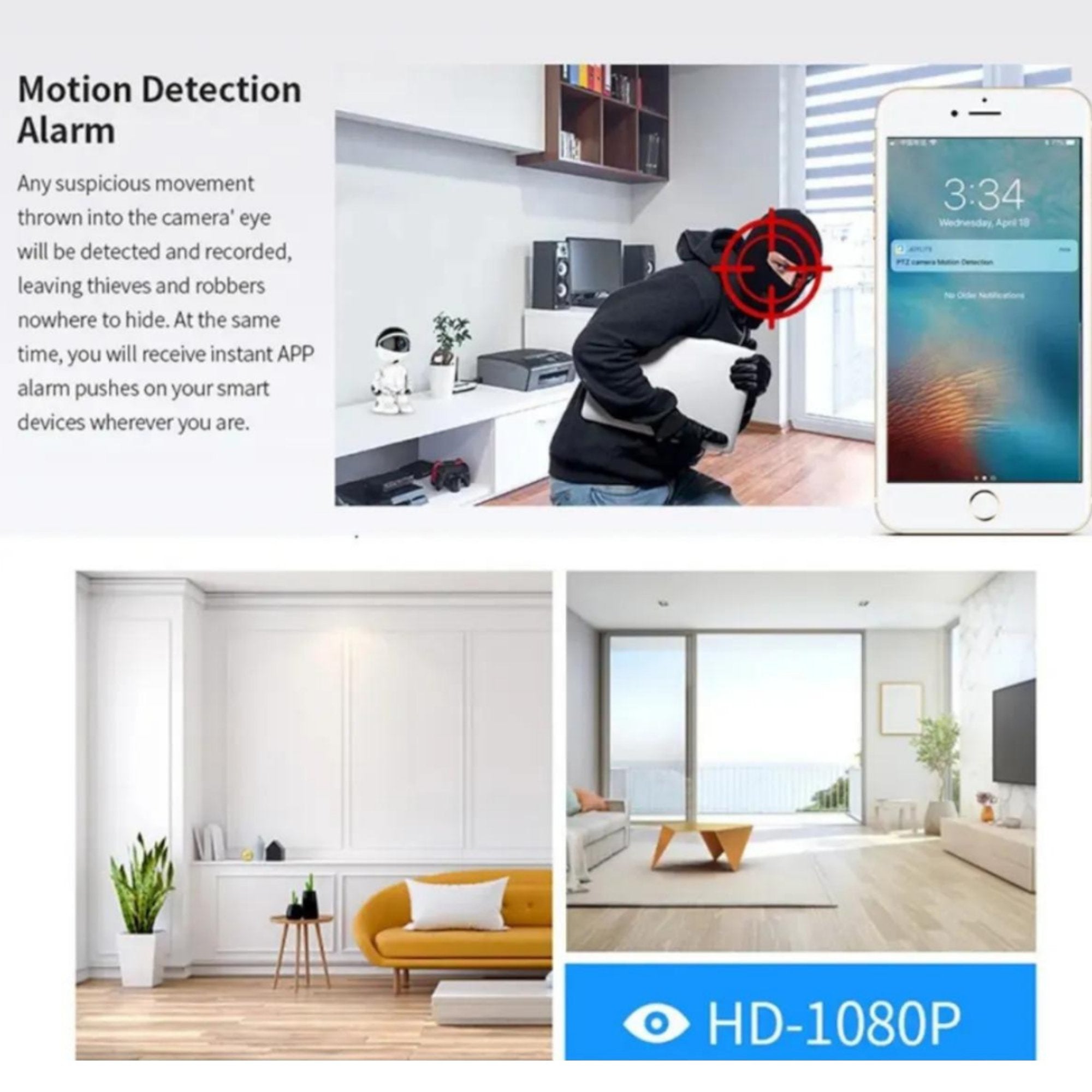 Inteligentna Skrivena Audio Kamera 1080P sa Robotom