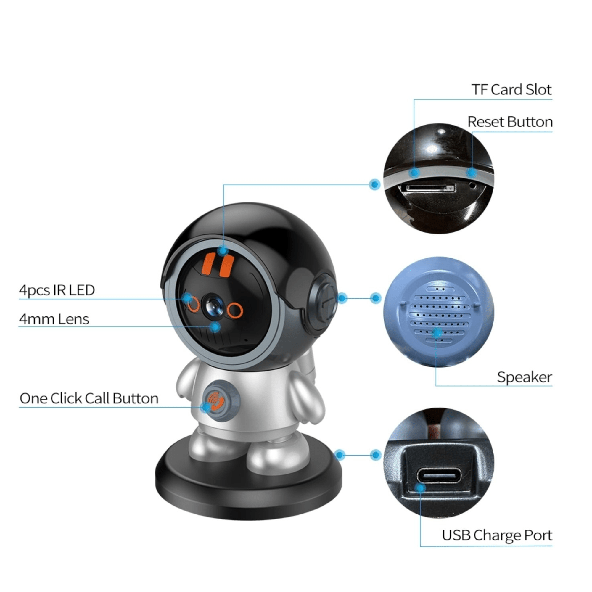 Pametna Robot WiFi Kamera sa Skrivenim Objektivom
