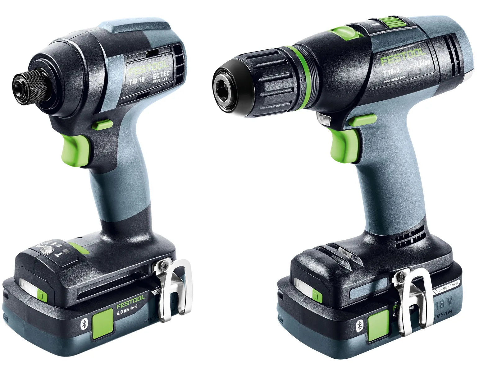 Festool TID 18 HPC 4,0 I‑Set T18 – Set udar‑šrafcigera i bušilice sa 2×4,0 Ah baterijama