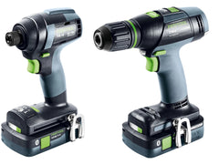 Festool TID 18 HPC 4,0 I‑Set T18 – Set udar‑šrafcigera i bušilice sa 2×4,0 Ah baterijama