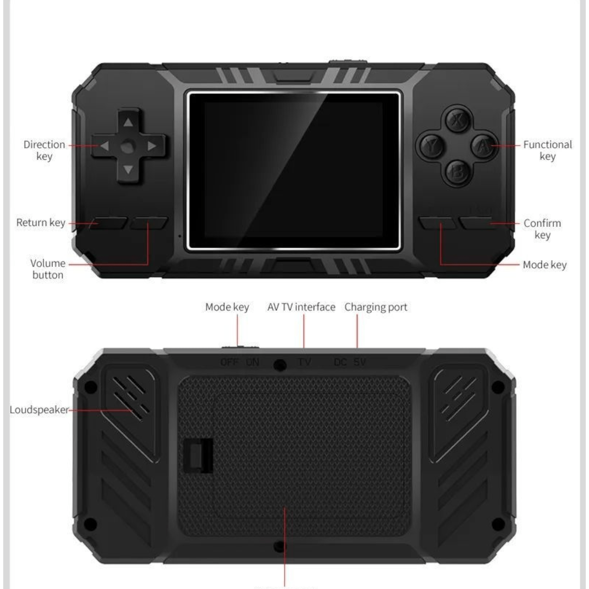 S8 Vintage Portable Gaming Console