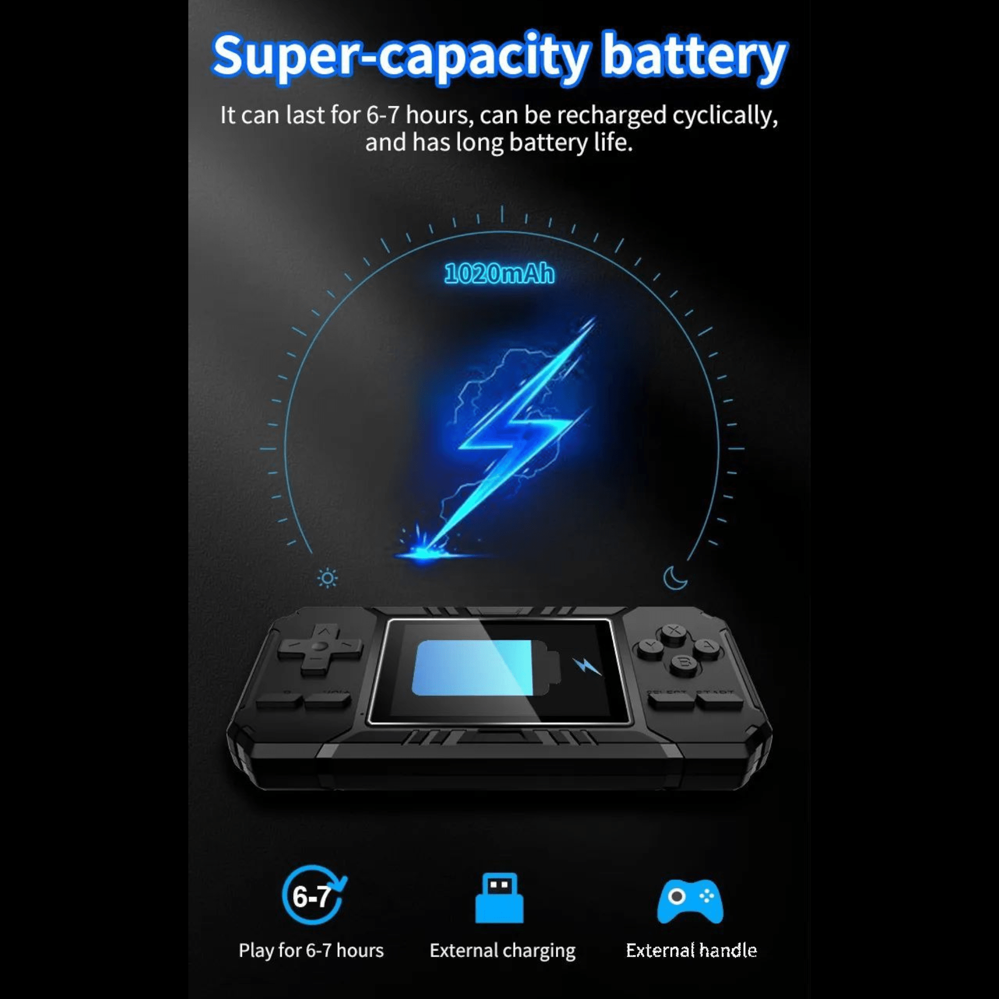S8 Vintage Portable Gaming Console