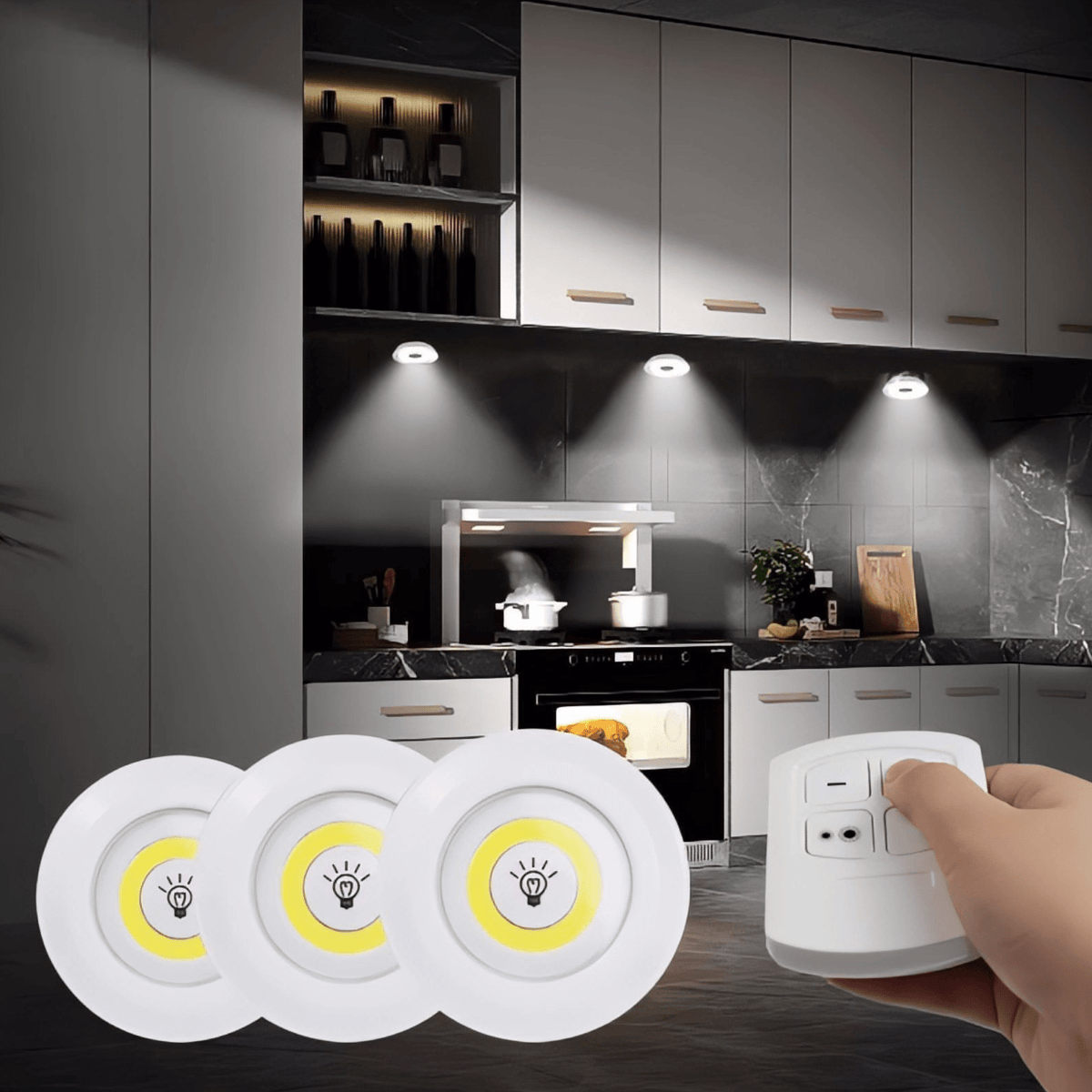 Svetlucave 3 LED Lampe s Daljinskim Upravljačem
