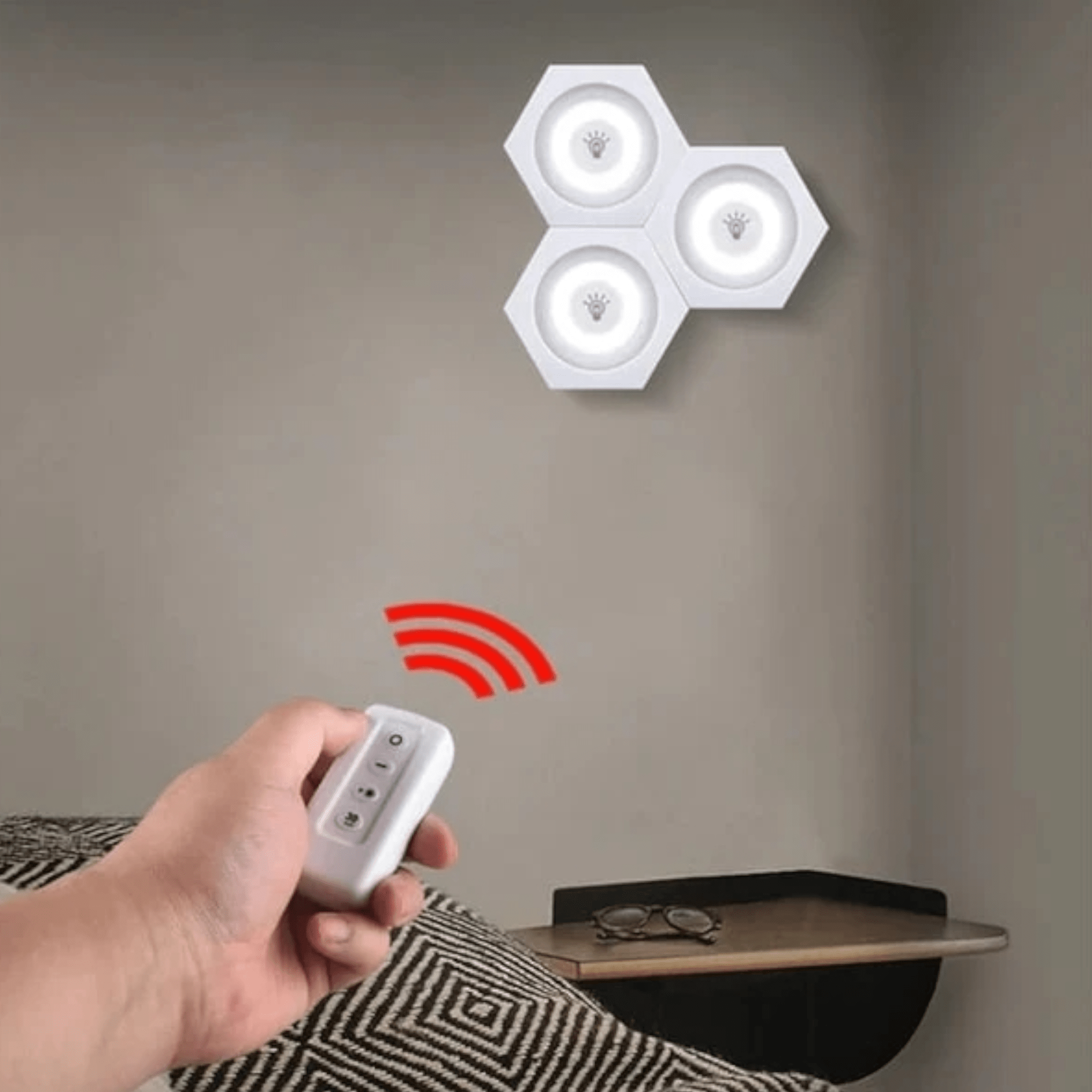 Svetlucave 3 LED Lampe s Daljinskim Upravljačem