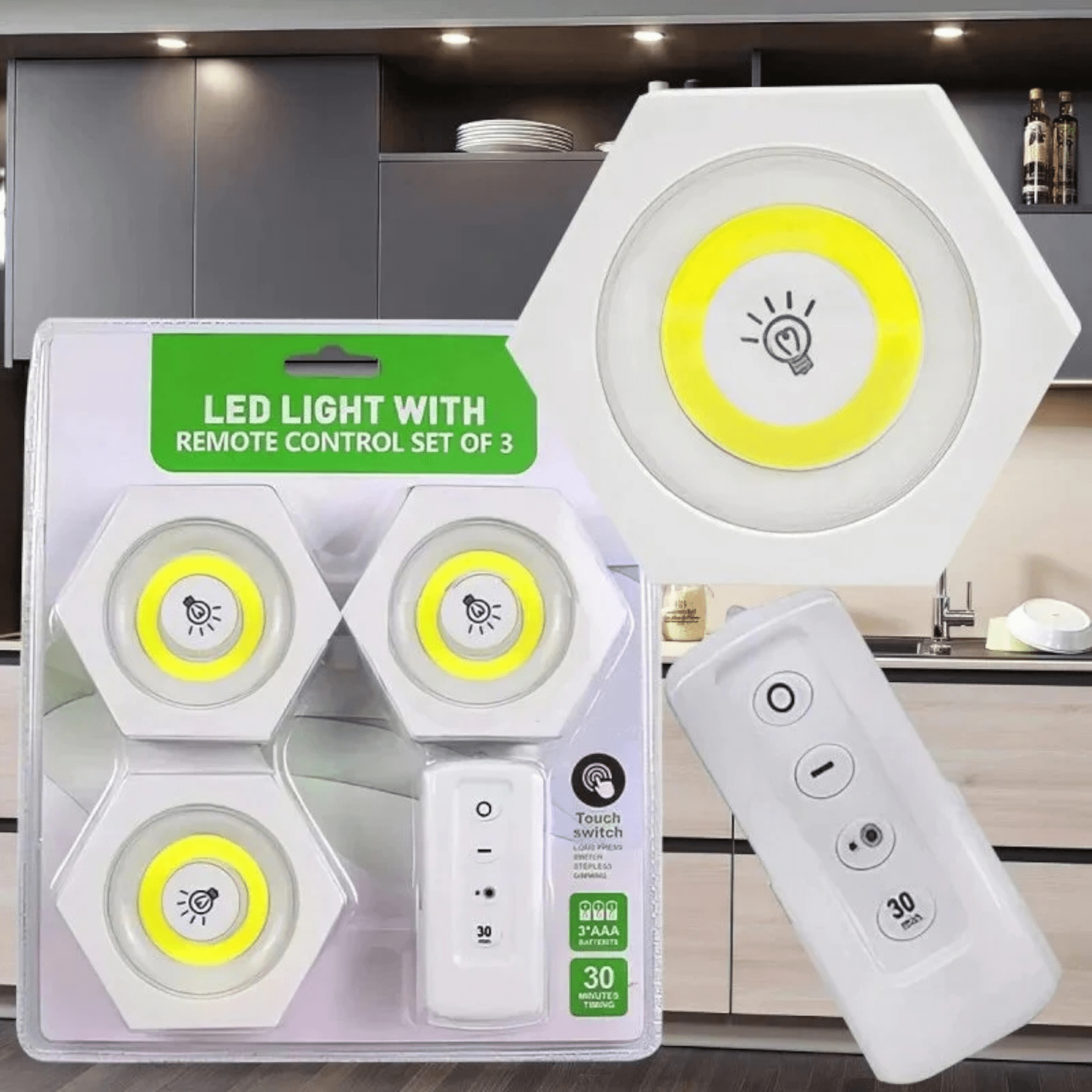 Svetlucave 3 LED Lampe s Daljinskim Upravljačem