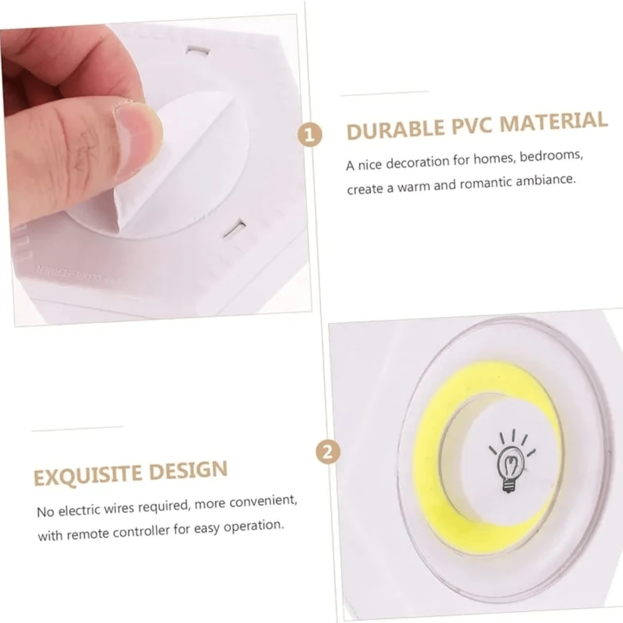 Svetlucave 3 LED Lampe s Daljinskim Upravljačem