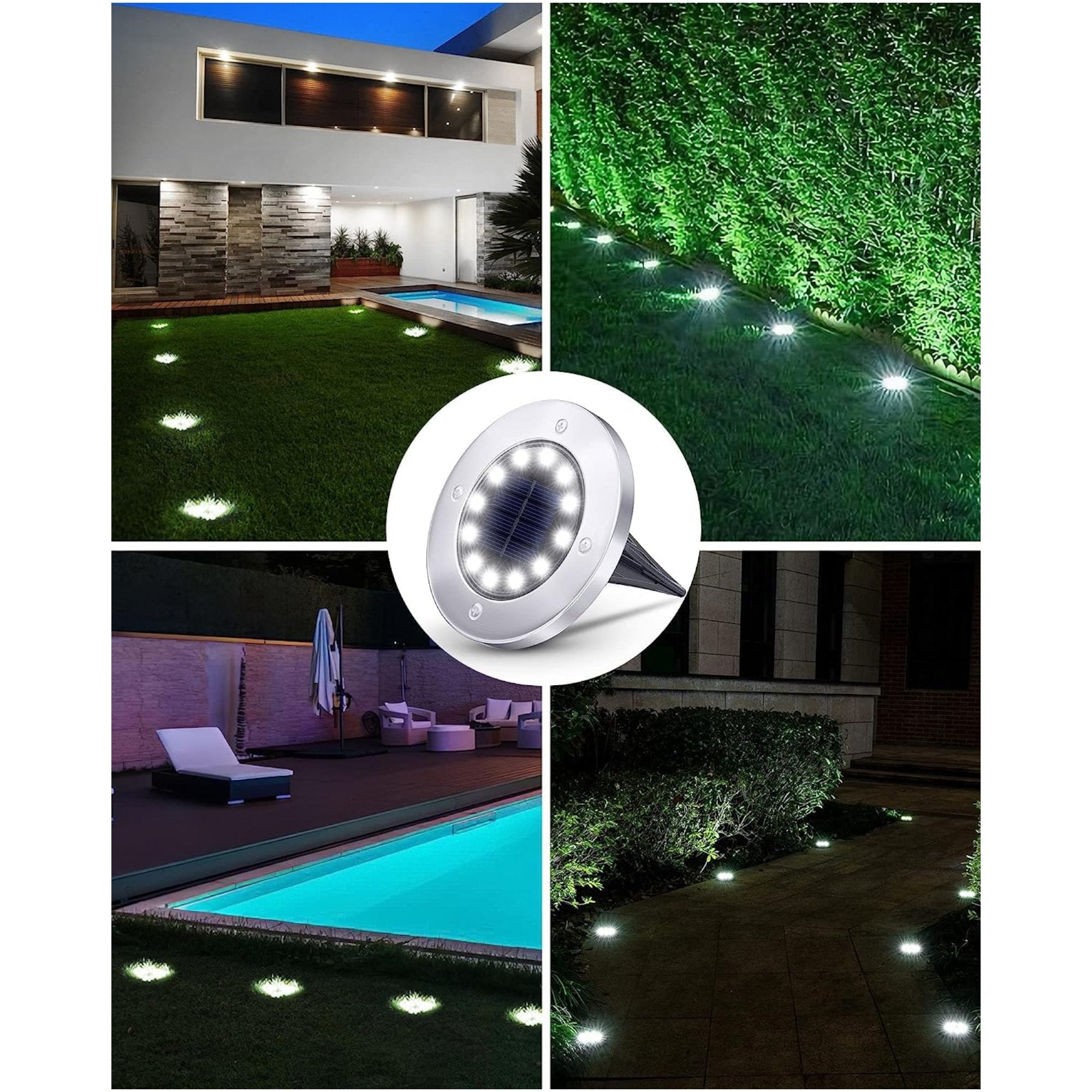 Zbora od 4 elegantne solarne lampe za osvjetljavanje vašeg prostora