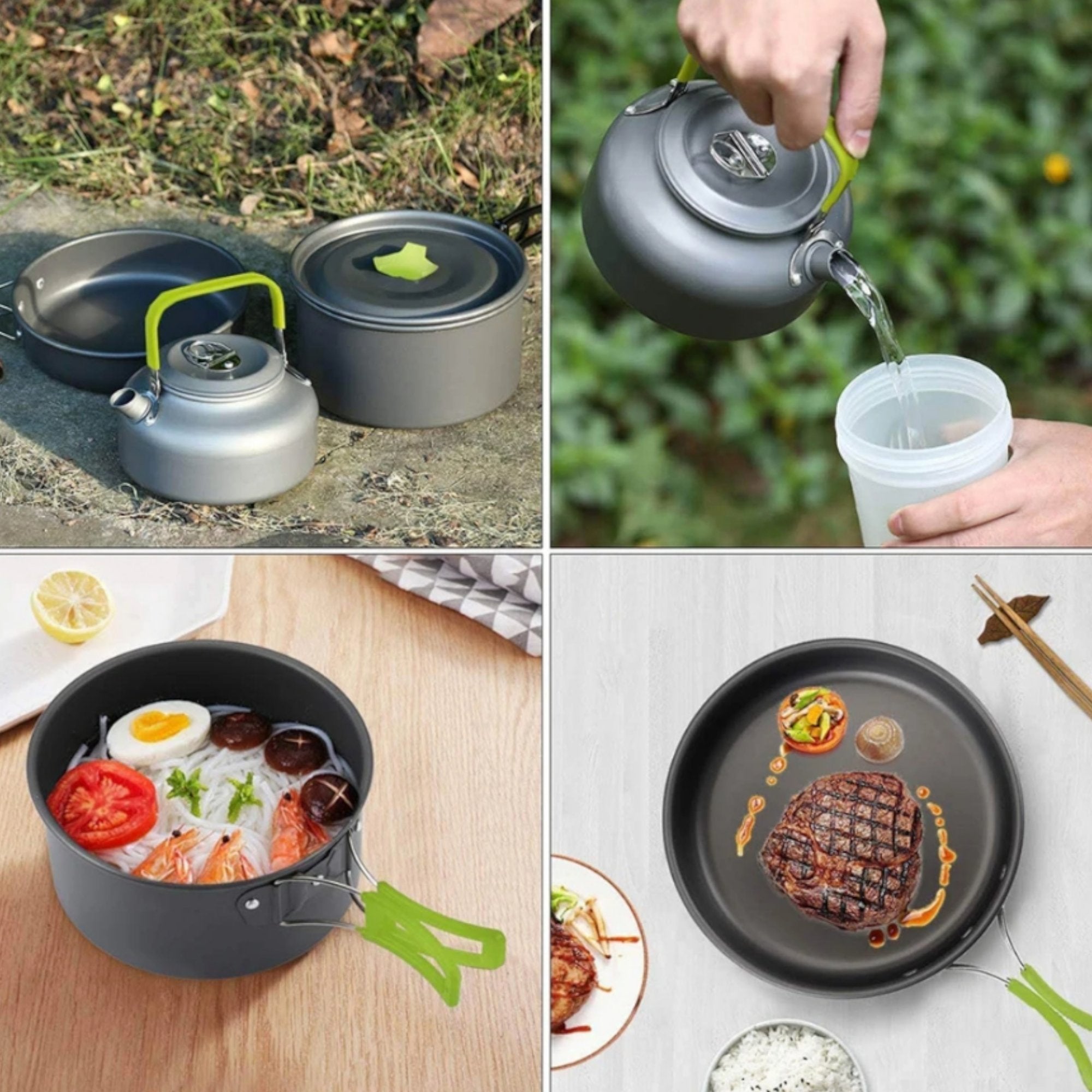 Kamperski Set Posuđa "DS-308" - Idealno za Avanture na Otvorenom