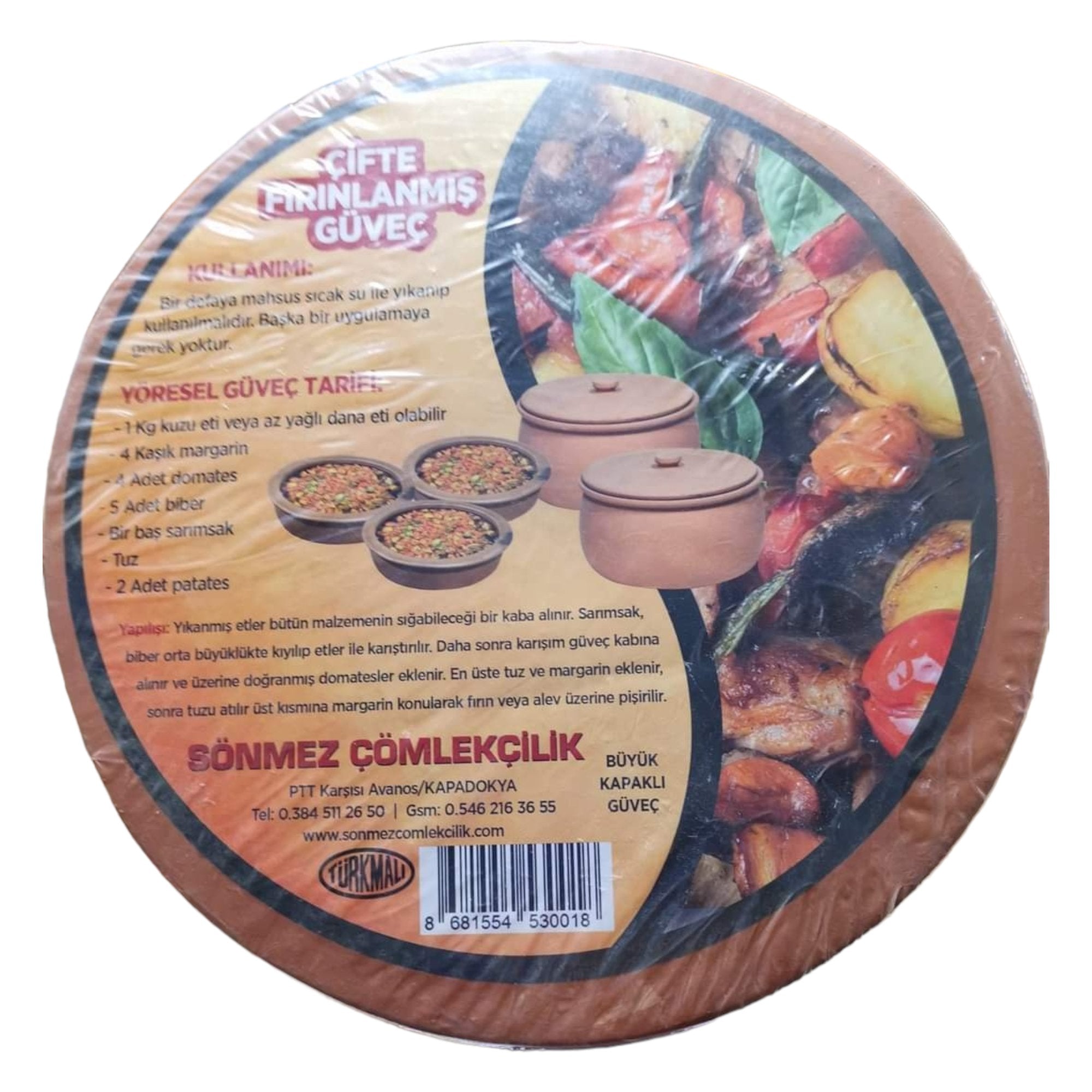 Zemljani lonac od 2L s dodatkom 4 elegantnih zdjelica