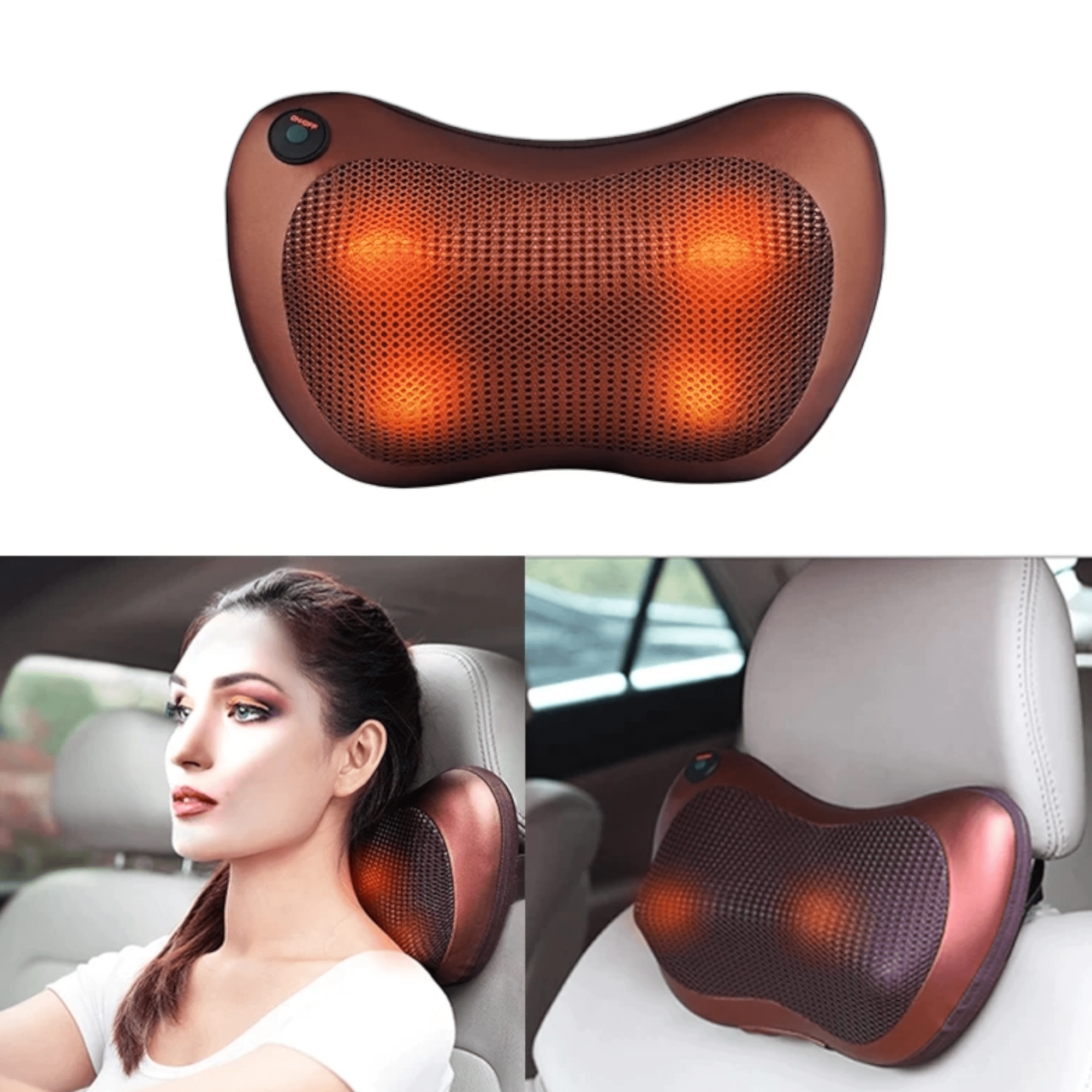 Svičite se opuštanju uz Shiatsu masažer s praktičnim auto punjačem!