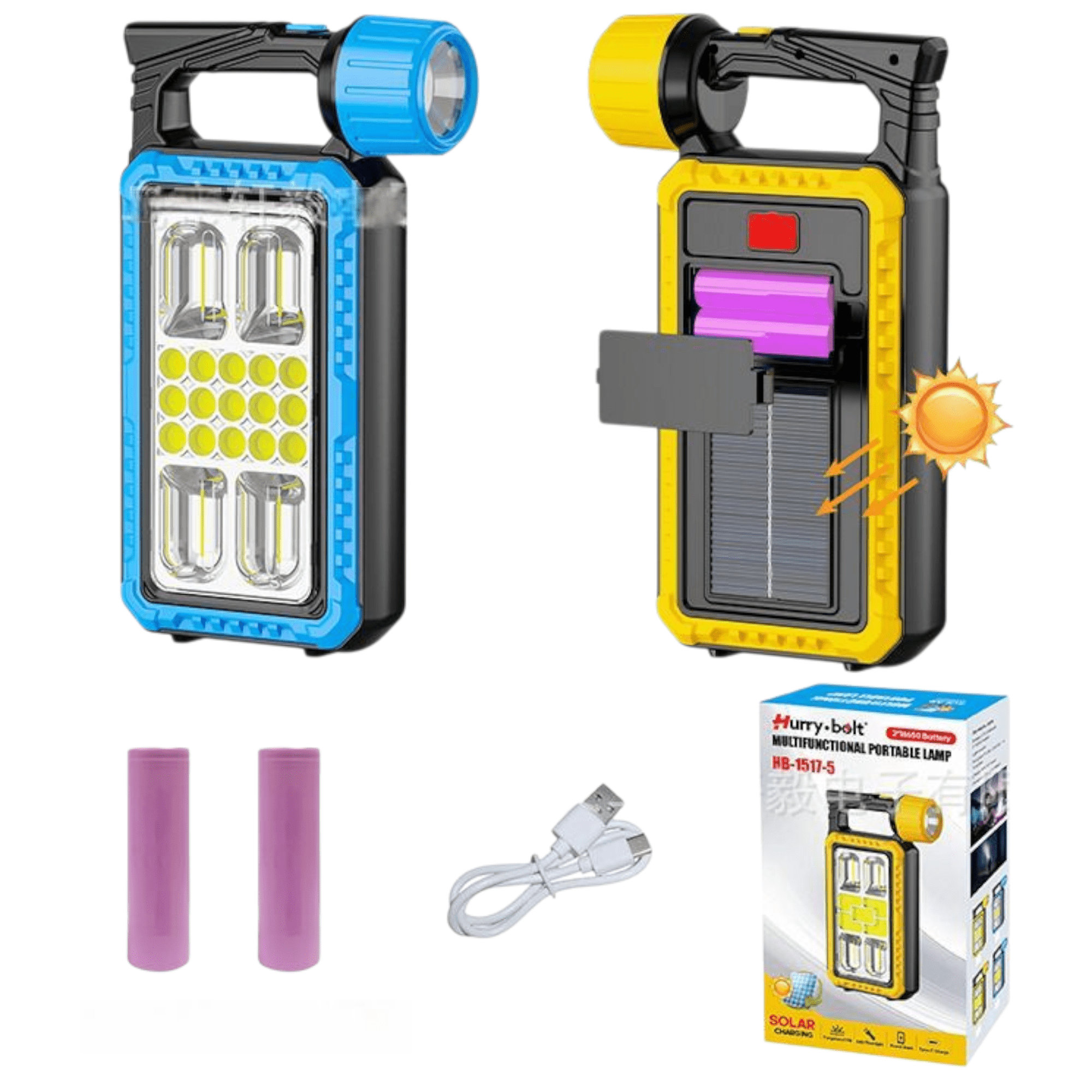 Solárna LED Lampa s Power Bankom "HB-1517-15" - Outdoor osvětlení s vestavěnou nabíjačkou