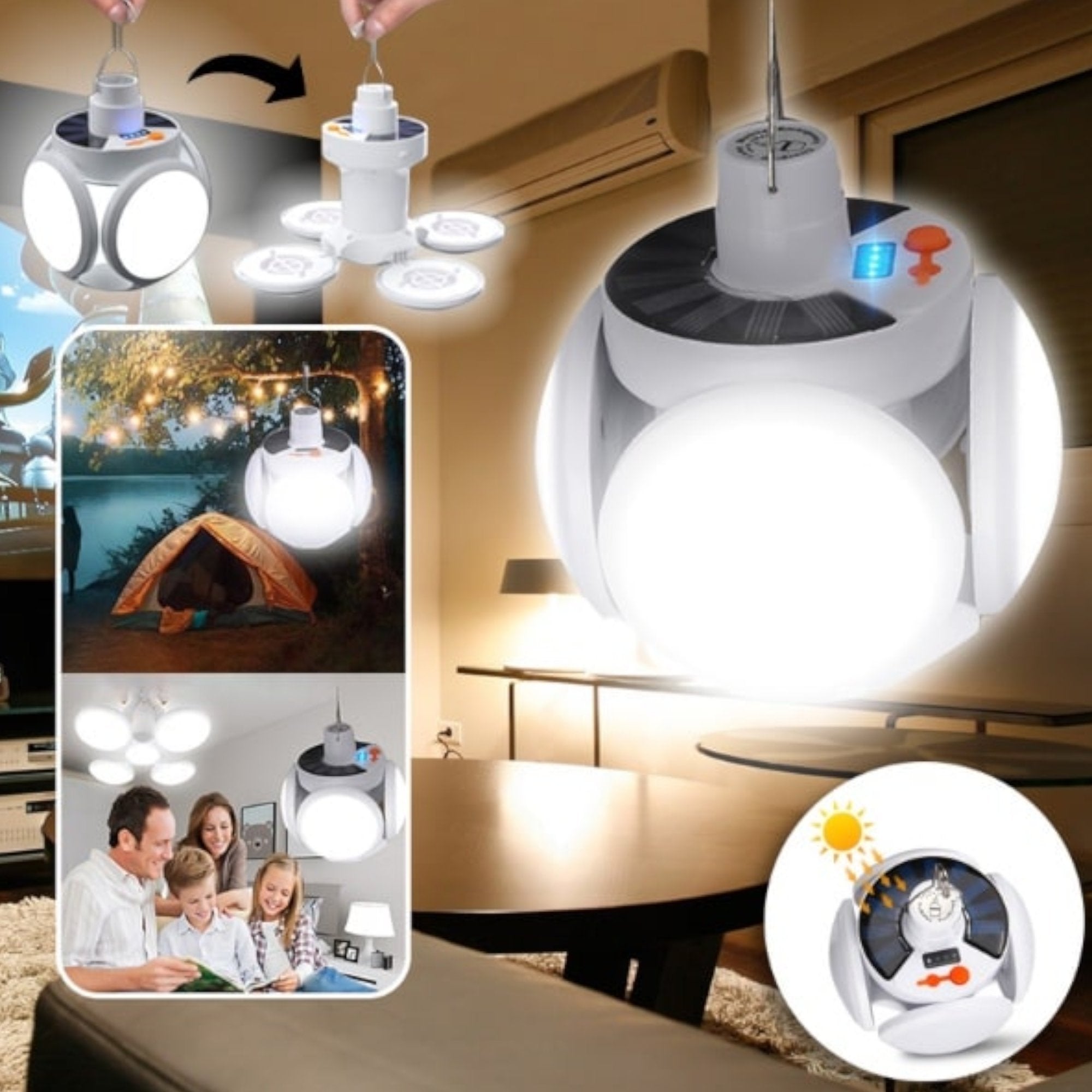 Fascinantna solarna rasklopiva lampa za osvetljavanje vašeg prostora