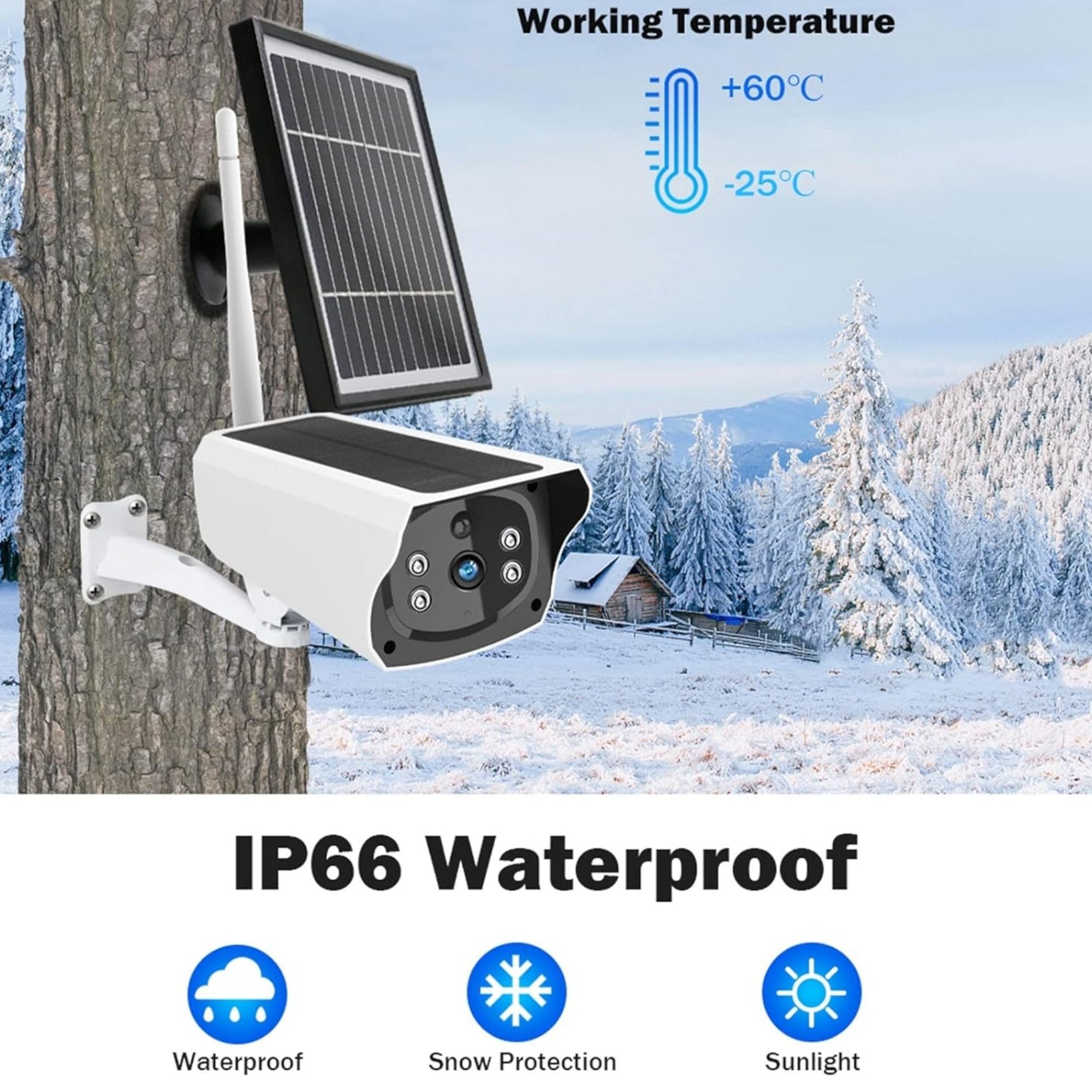 Napredna 4K Solar WiFi IP Kamera sa Full HD Kvalitetom
