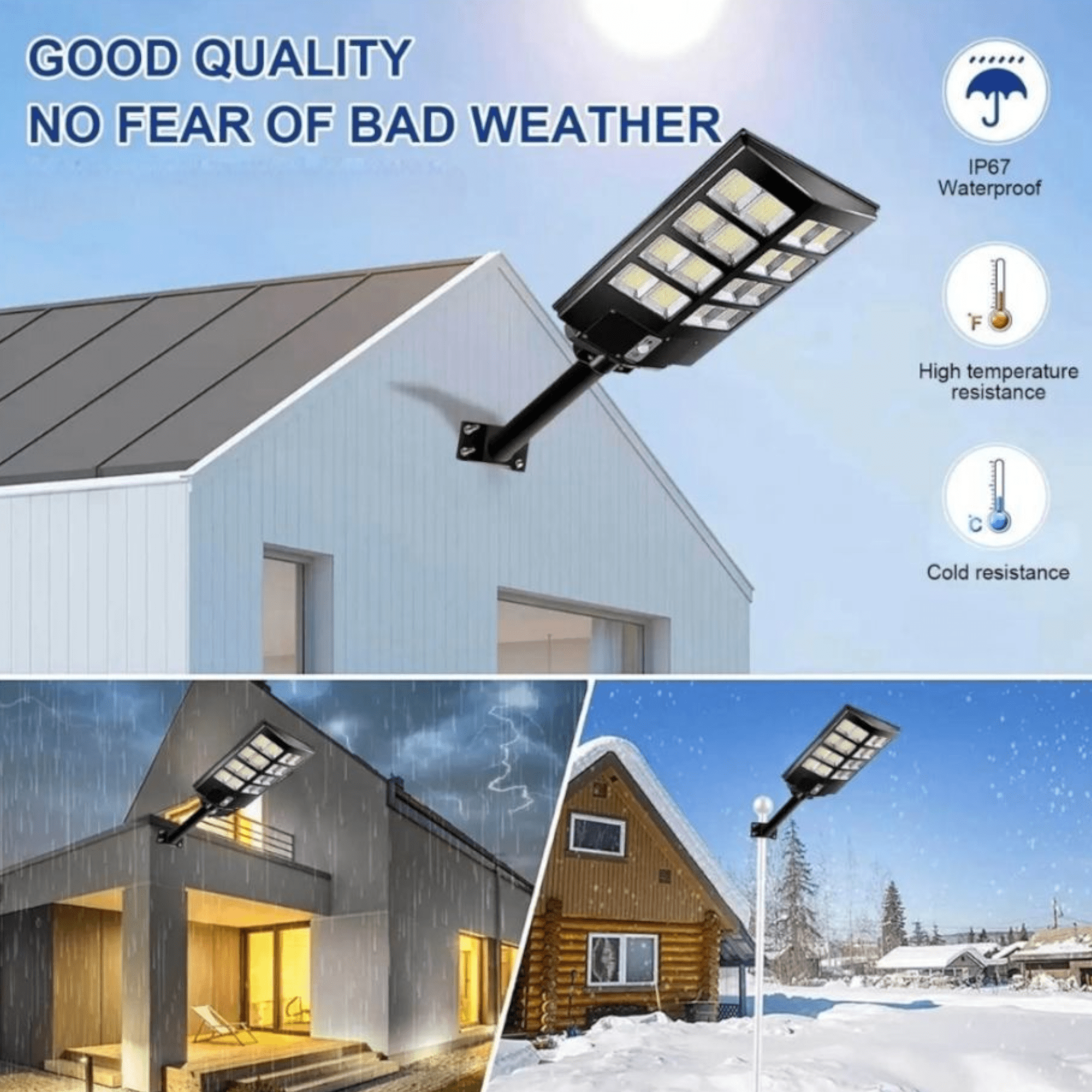 Visokoefikasni solarni LED reflektor 800W "Rixme