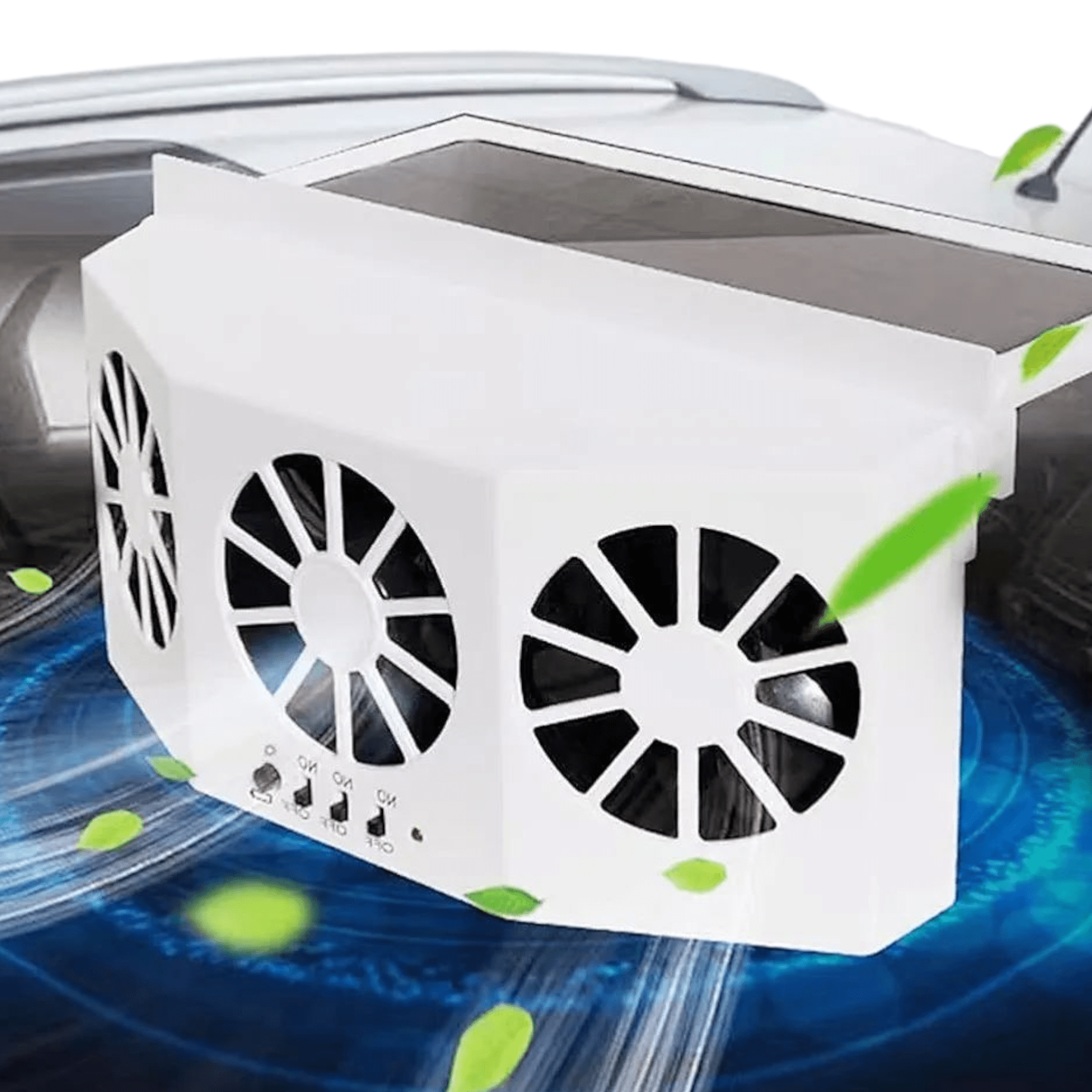 Solarni ventilator za automobil za učinkovito hlađenje i svježi zrak