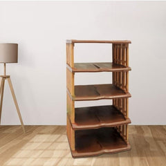 Elegantni Stalak za Obuću "Bamboo" – Savršen Organizator za Vašu Pristupnicu!