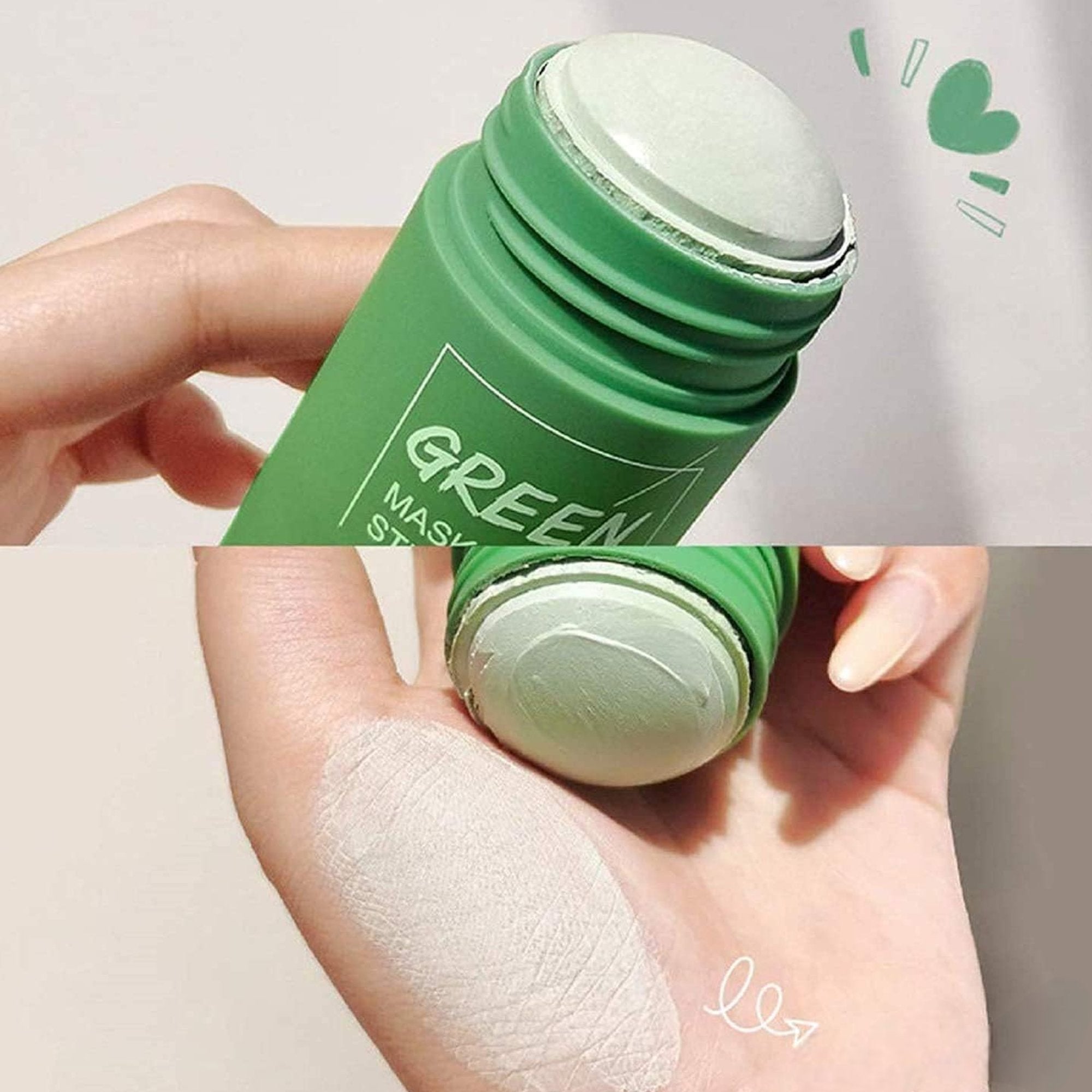 Maska za lice u obliku sticka s ekstraktom zelenog čaja - za blistavu kožu!