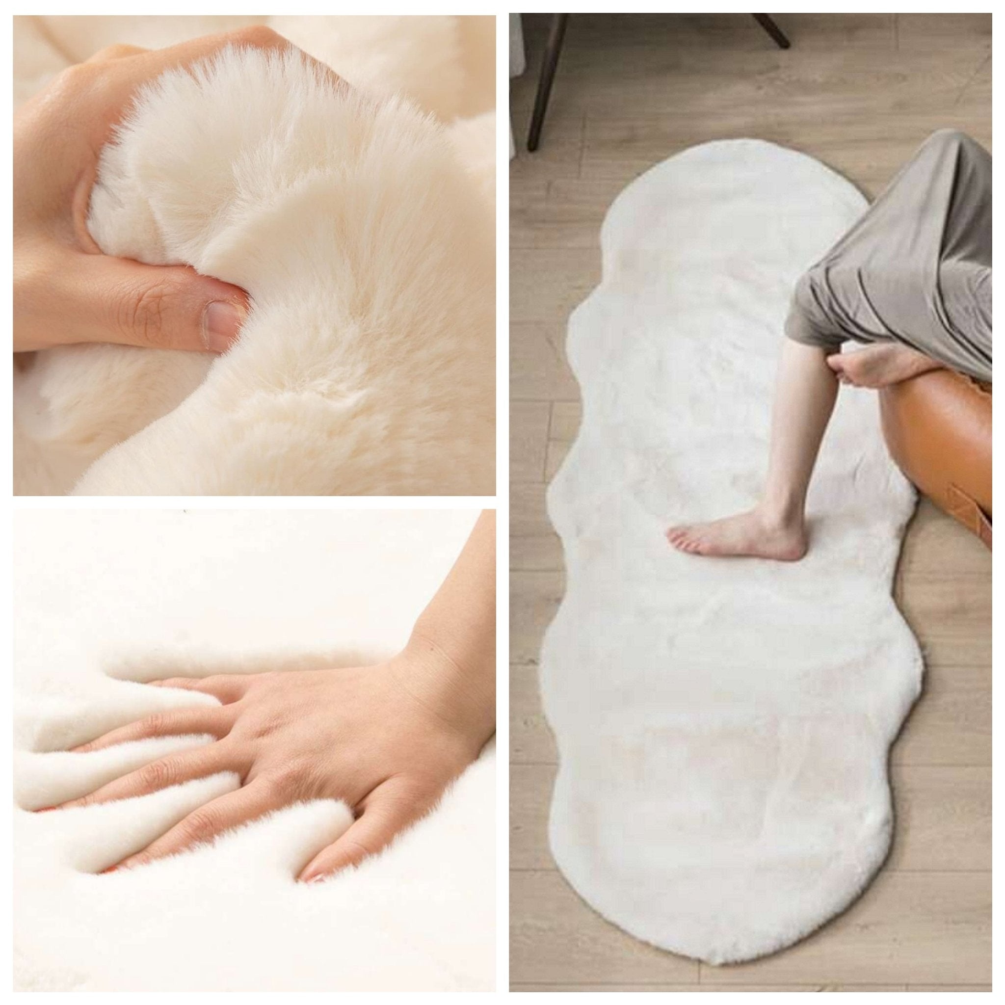 Elegantni tepih od umjetnog krzna dimenzija 180x60 cm